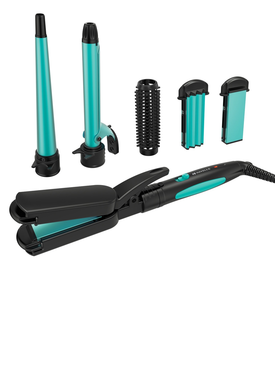 

Havells Blue & Black HC4045 5-in-1 Multi Styling Hair Kit