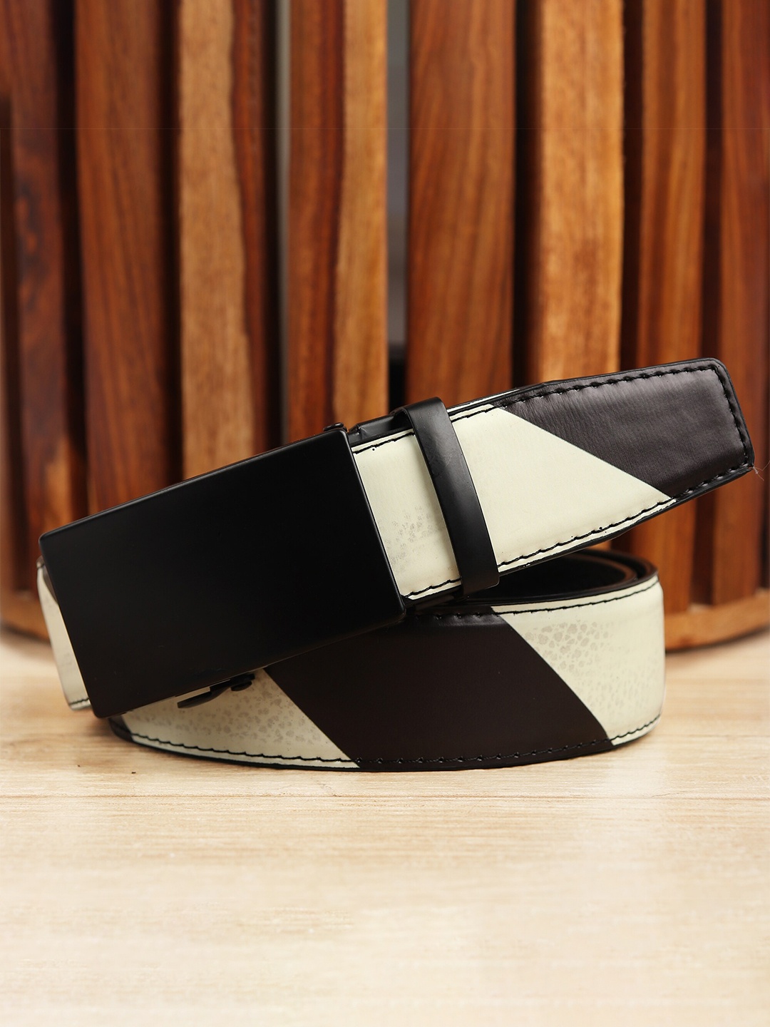 

Kastner Men Multicoloured Striped Belt, Multi