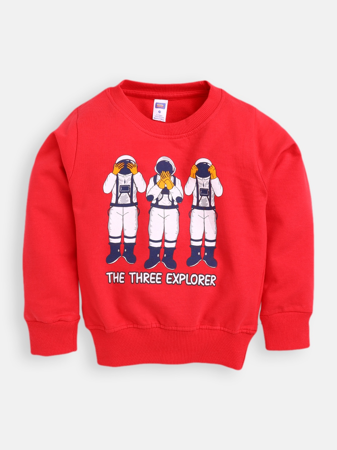 

Nottie Planet Boys Red Printed Sweatshirt
