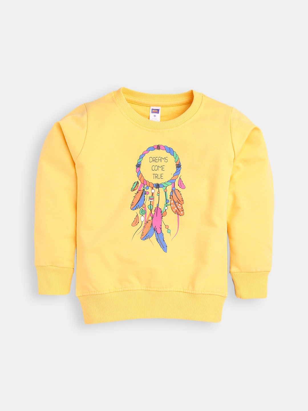 

Nottie Planet Boys Yellow Printed Sweatshirt