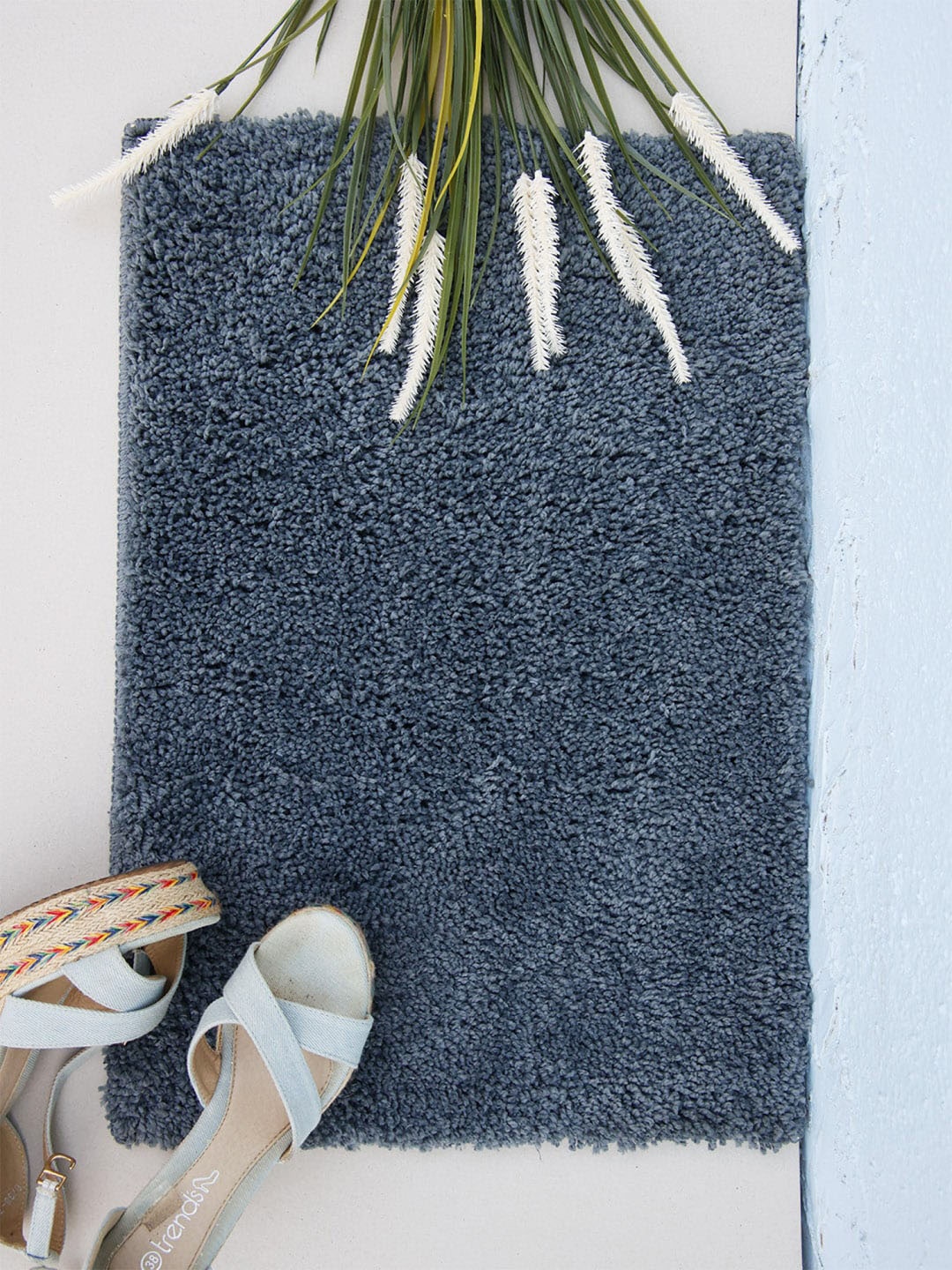 

Ariana Grey Self Design Micro Plush Door Mat