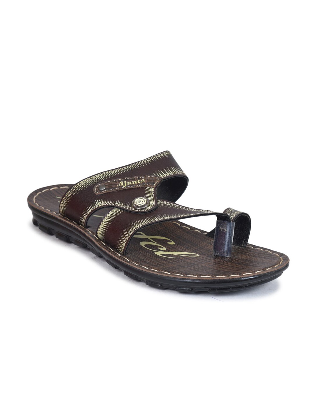 

Ajanta Men Brown Comfort Sandals