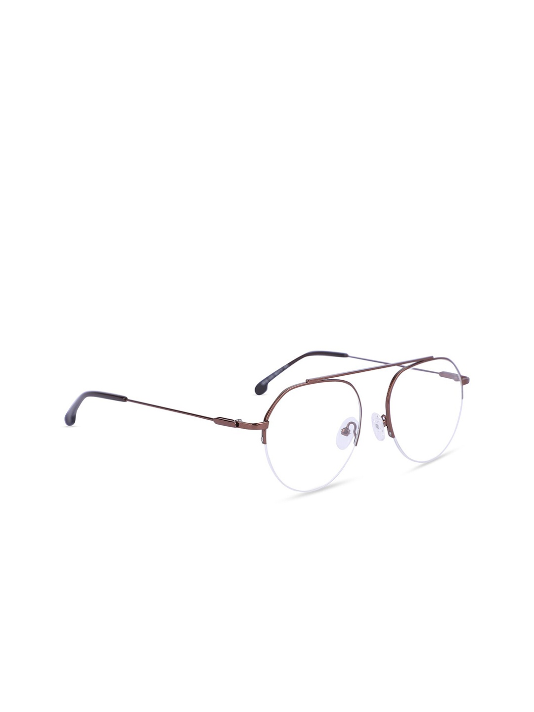 

MARC LOUIS Unisex Brown Full Rim Round Frames