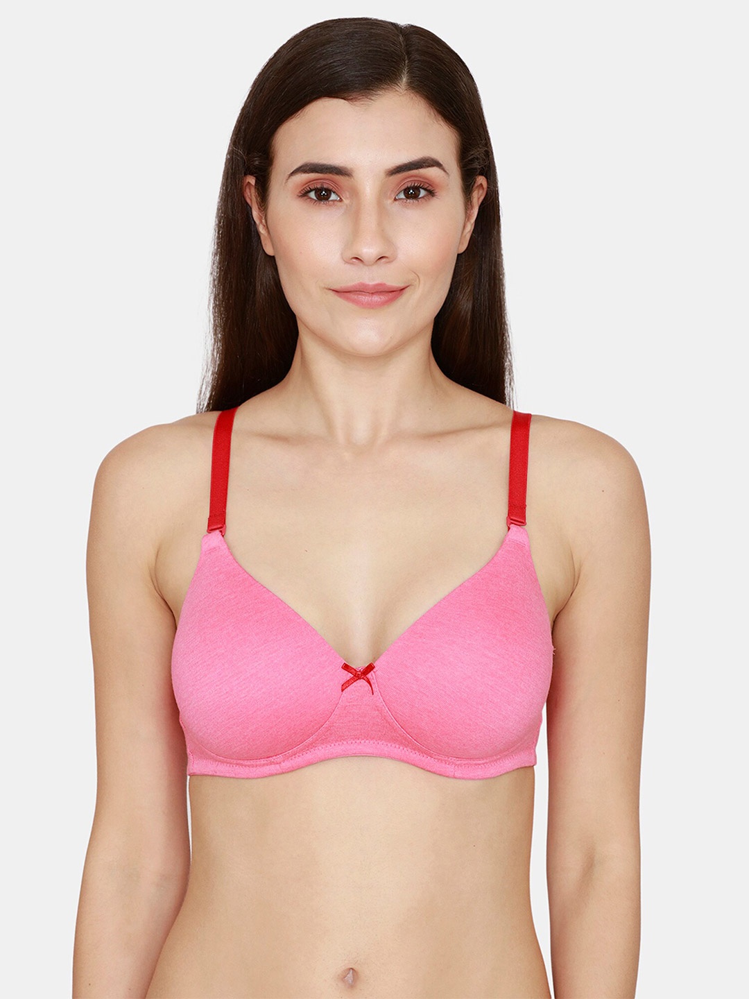 

Rosaline by Zivame Pink & Red Bra Lightly Padded