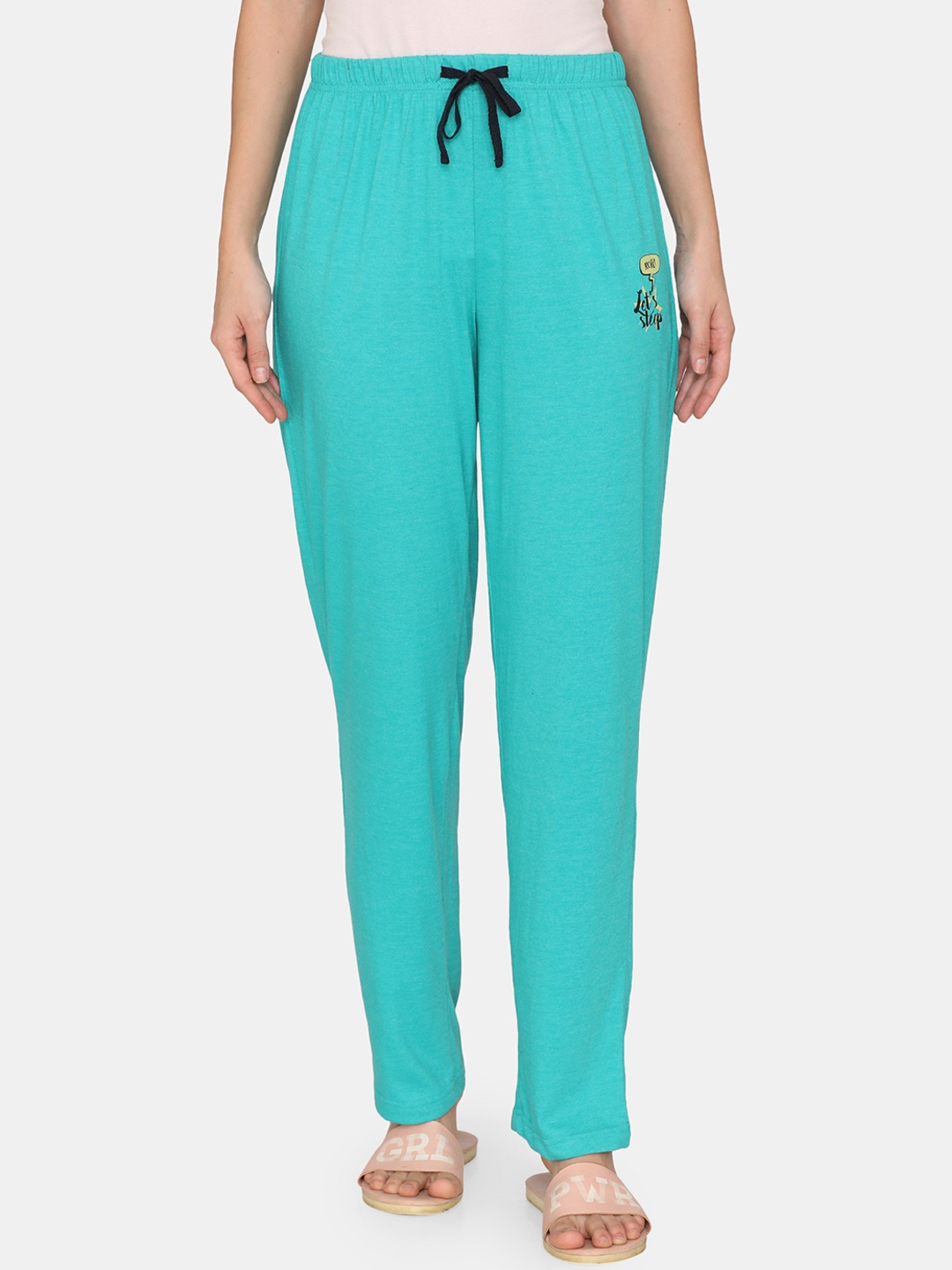

Rosaline by Zivame Women Sea Green Lounge Pants