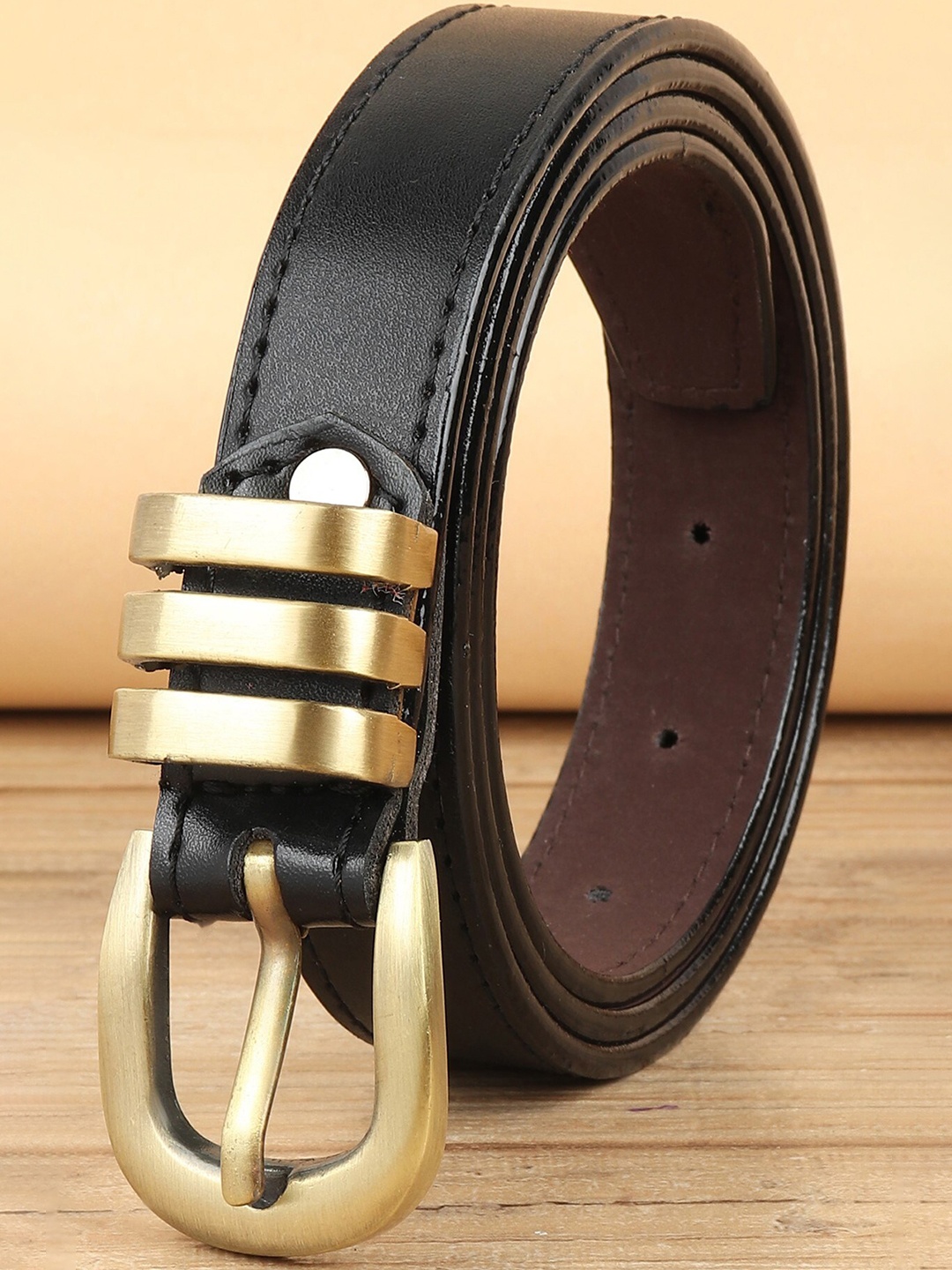 

Kastner Women Black Solid Formal Belt