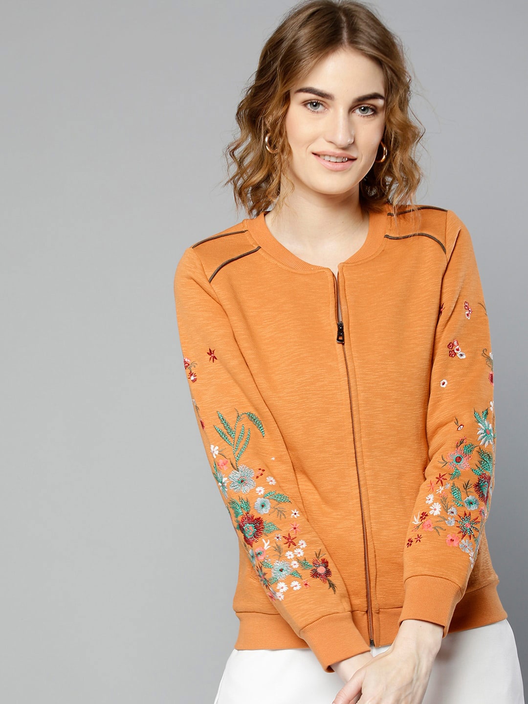 

Marie Claire Women Mustard Sweatshirt