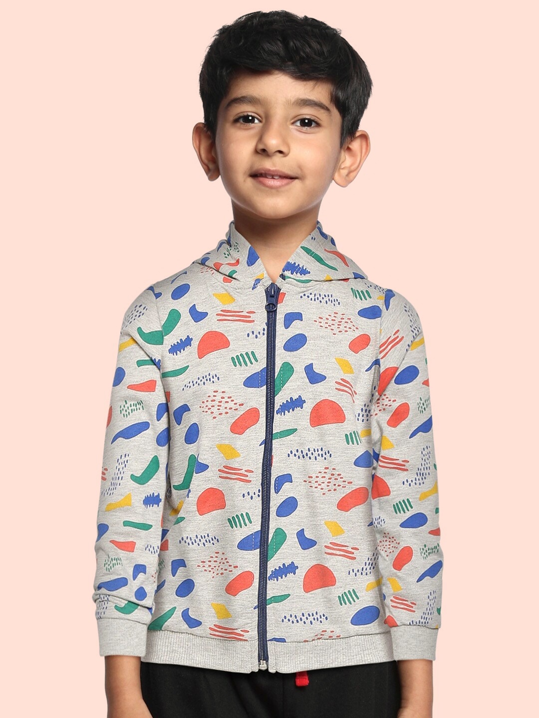 

DeFacto Boys Multicoloured Printed Hooded Sweatshirt, Multi