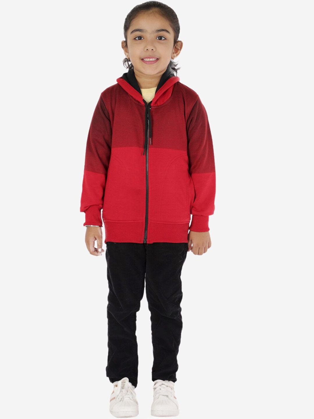 

ahhaaaa Girls Red Hooded Sweatshirt