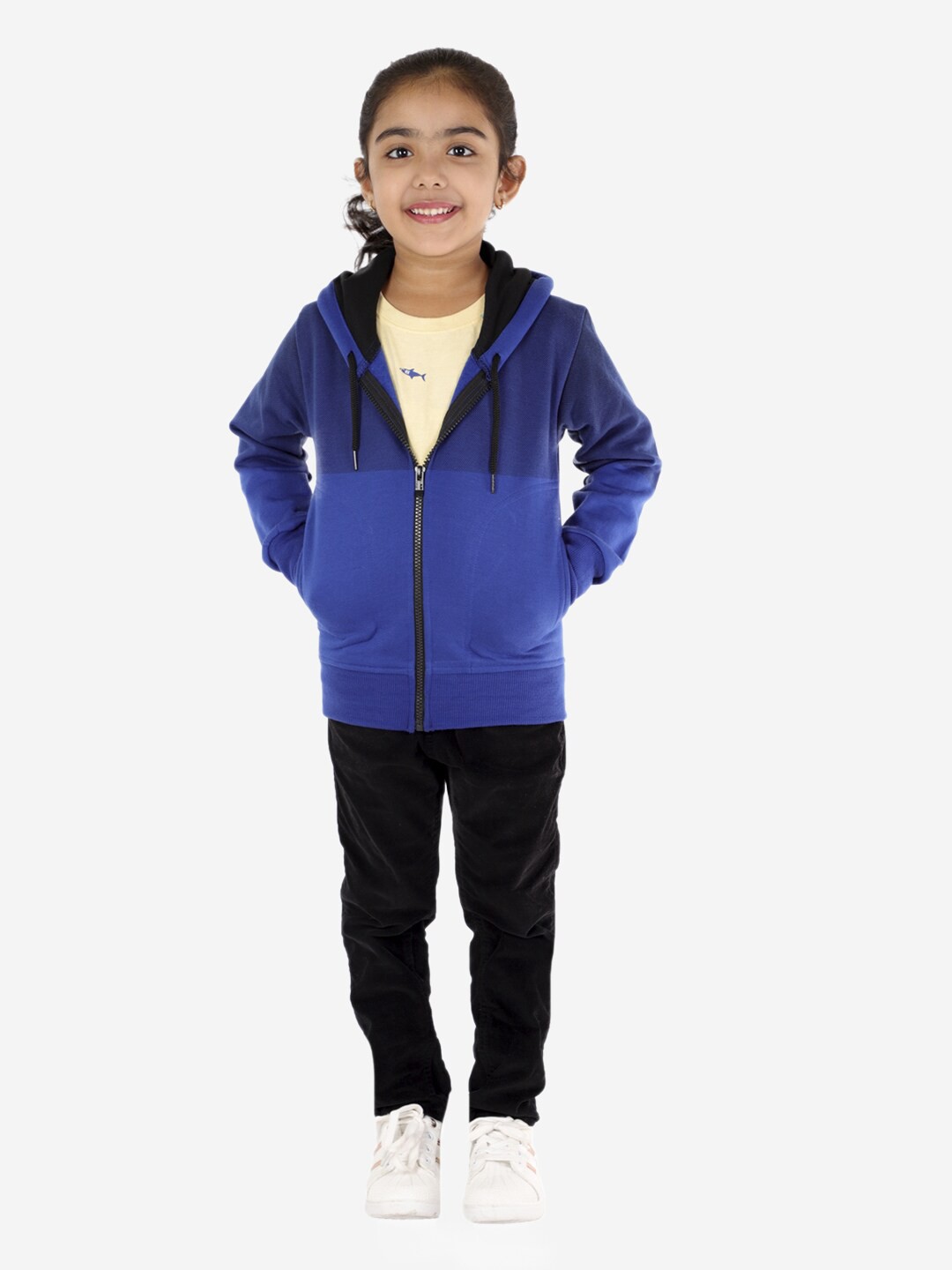 

ahhaaaa Girls Blue Hooded Sweatshirt