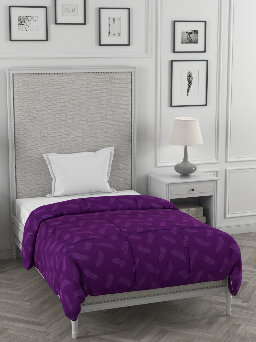 

A Homes Grace Purple 600 GSM Heavy Winter Single Bed Comforter