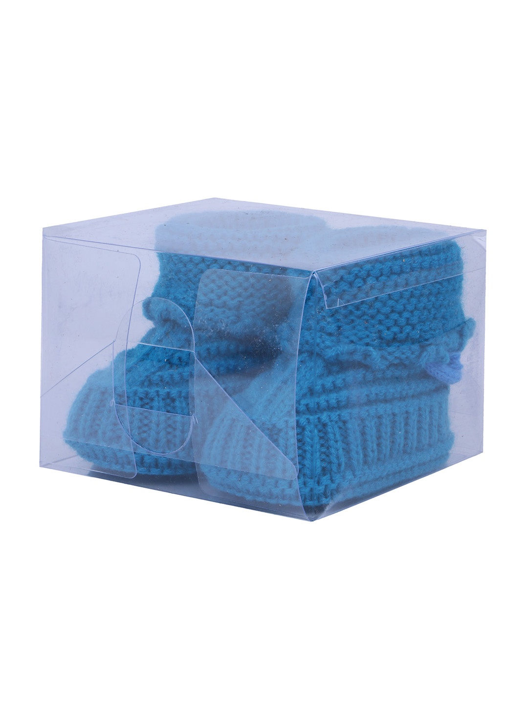 

Butterthief Kids Blue Self Design Pure Woolen Booties