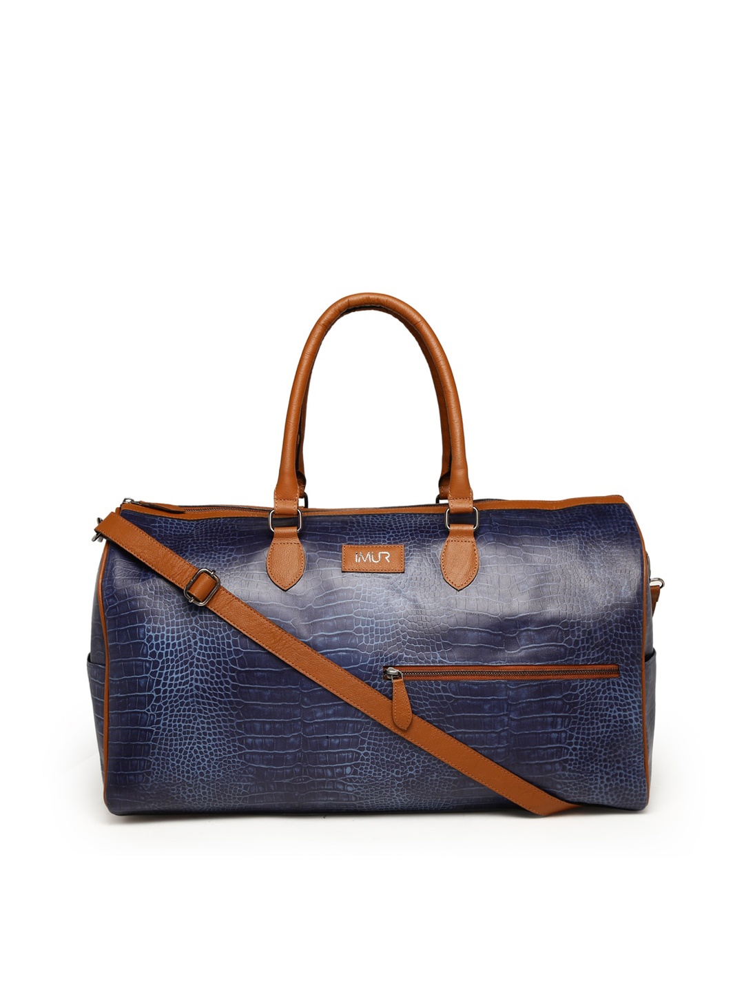 

IMUR Navy Blue Textured Travel Bag