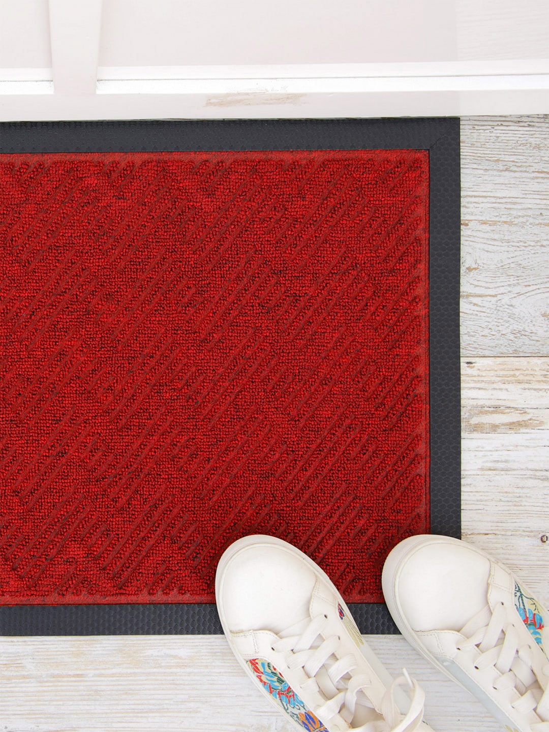 

Ariana Pack of 2 Maroon Solid Anti-Skid Outdoor Mat