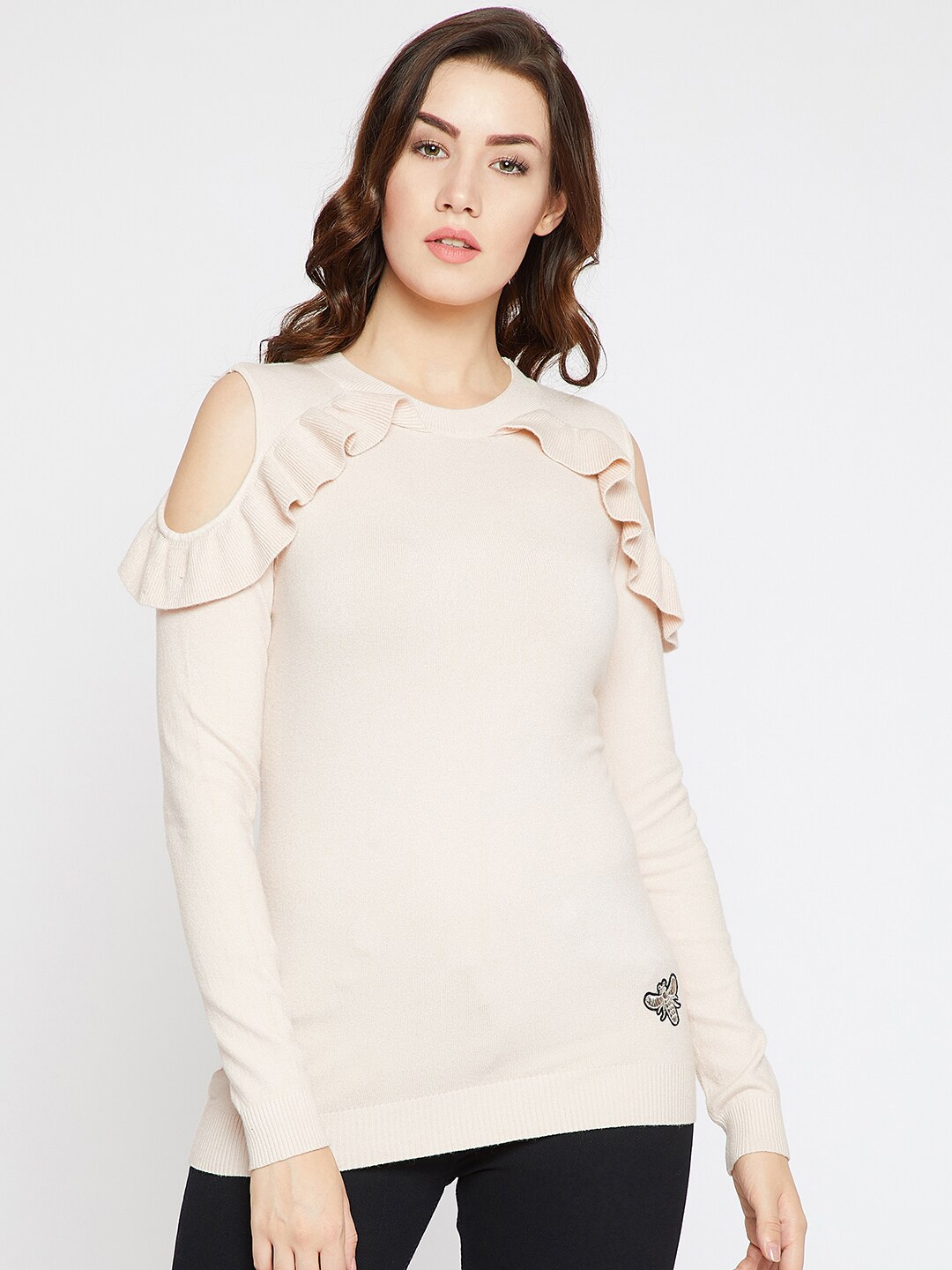 

Marie Claire Woman Beige Pullover
