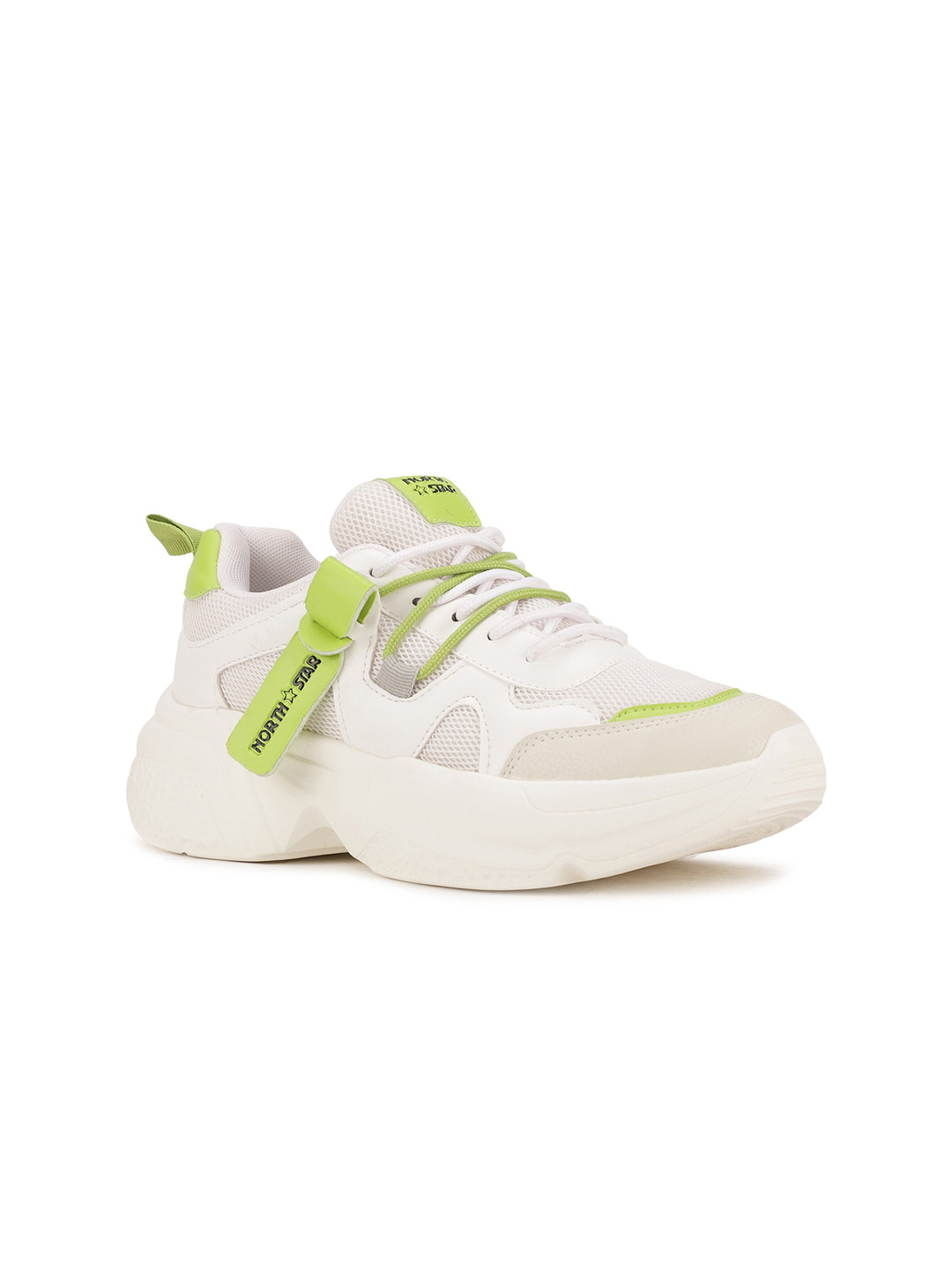 

North Star Women Green Colourblocked Sneakers