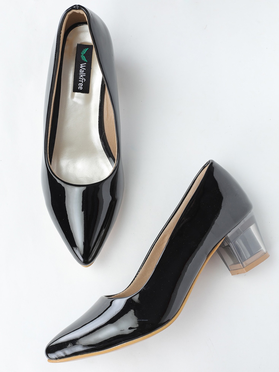 

Walkfree Black Block Pumps