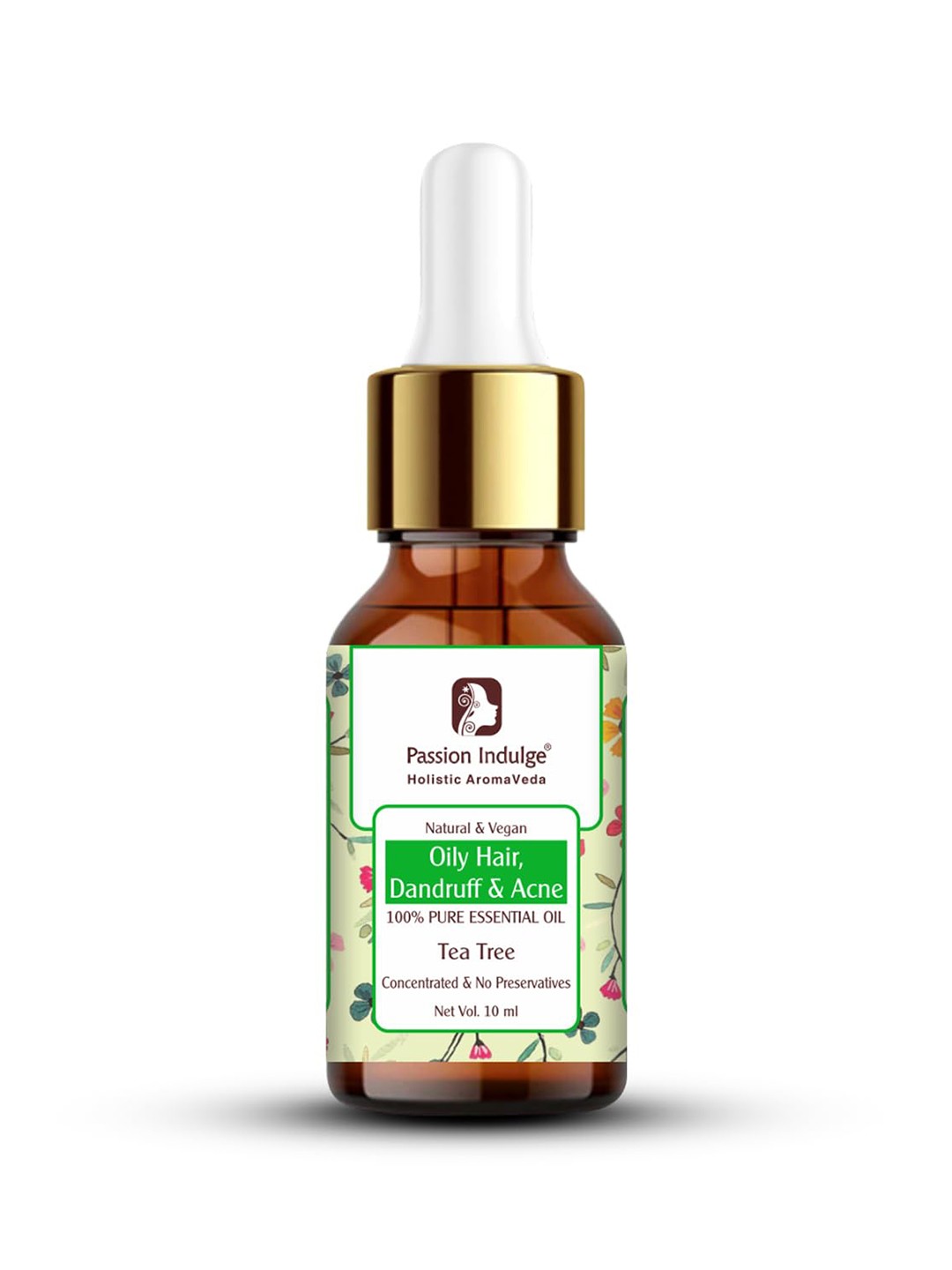 

Passion Indulge Pure Tea Tree Essential Oil For Dandruff & Oily Hair, Brown