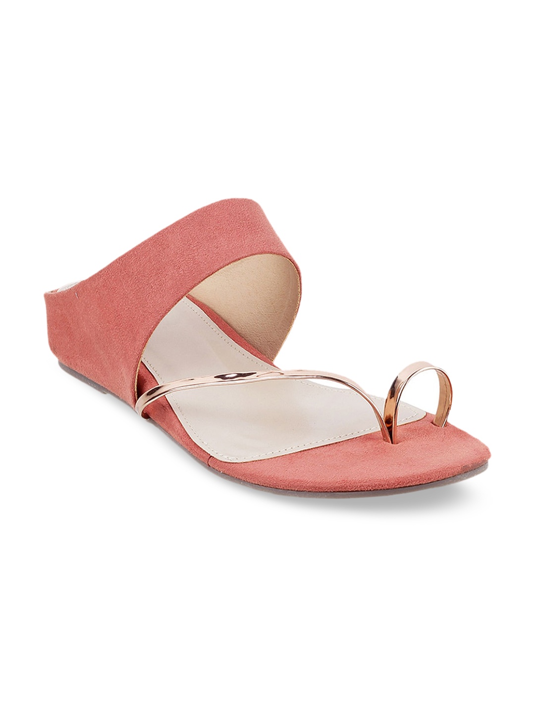 

Mochi Women Pink One Toe Flats