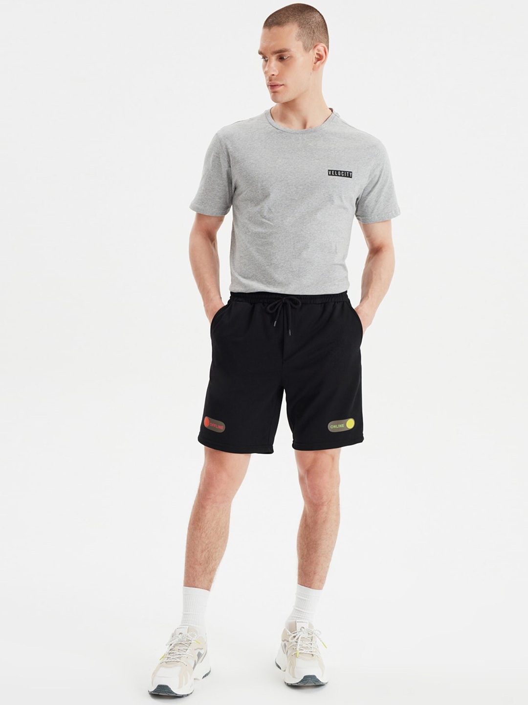 

Trendyol Men Black Sports Shorts