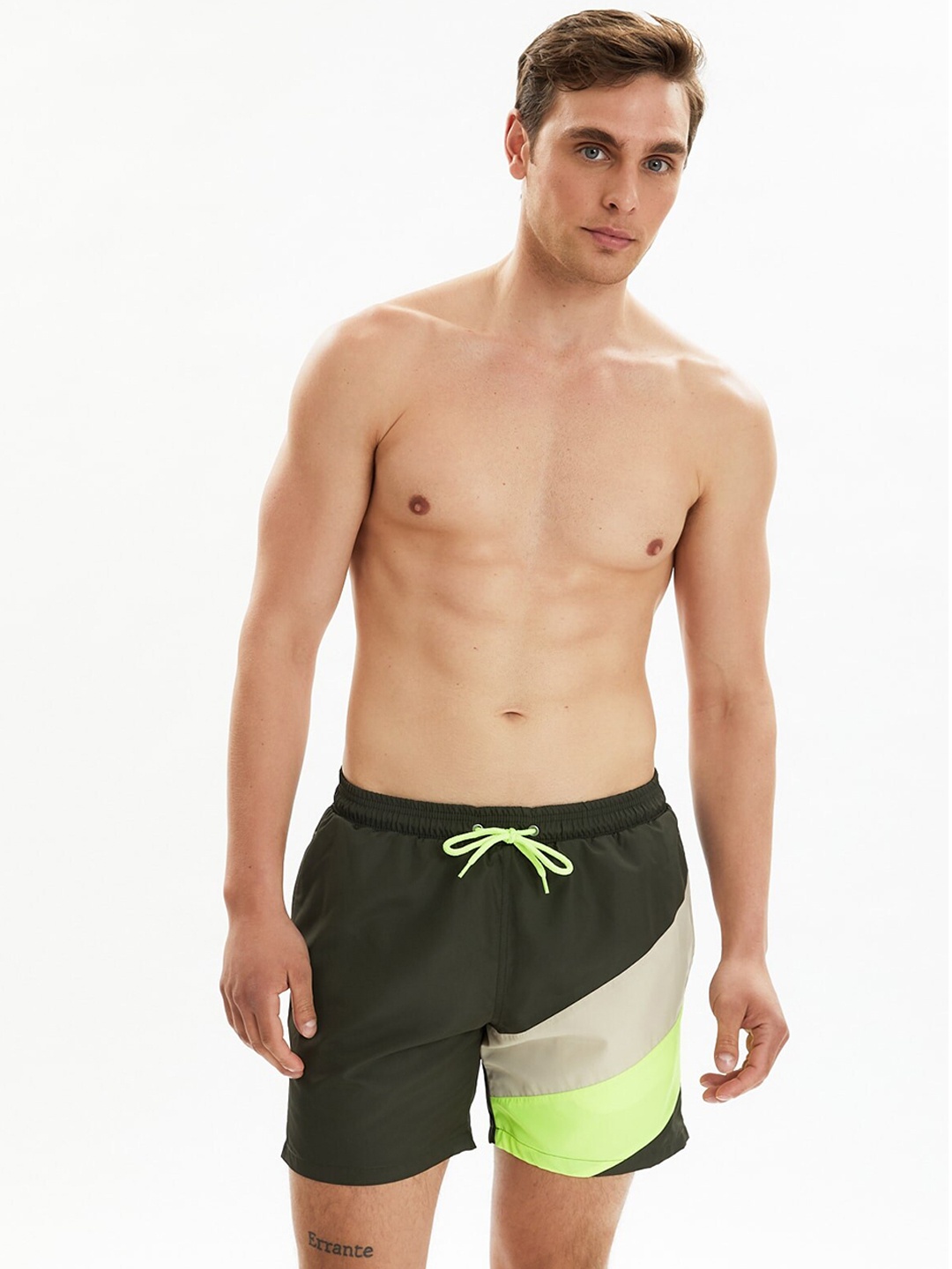 

Trendyol Men Olive Green Lounge Shorts