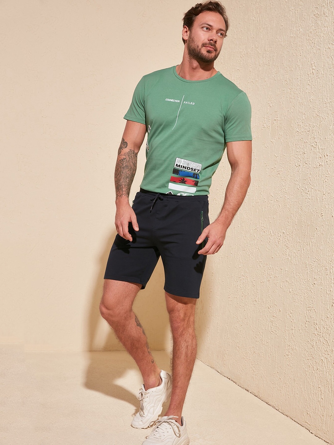 

Trendyol Men Navy Blue Shorts