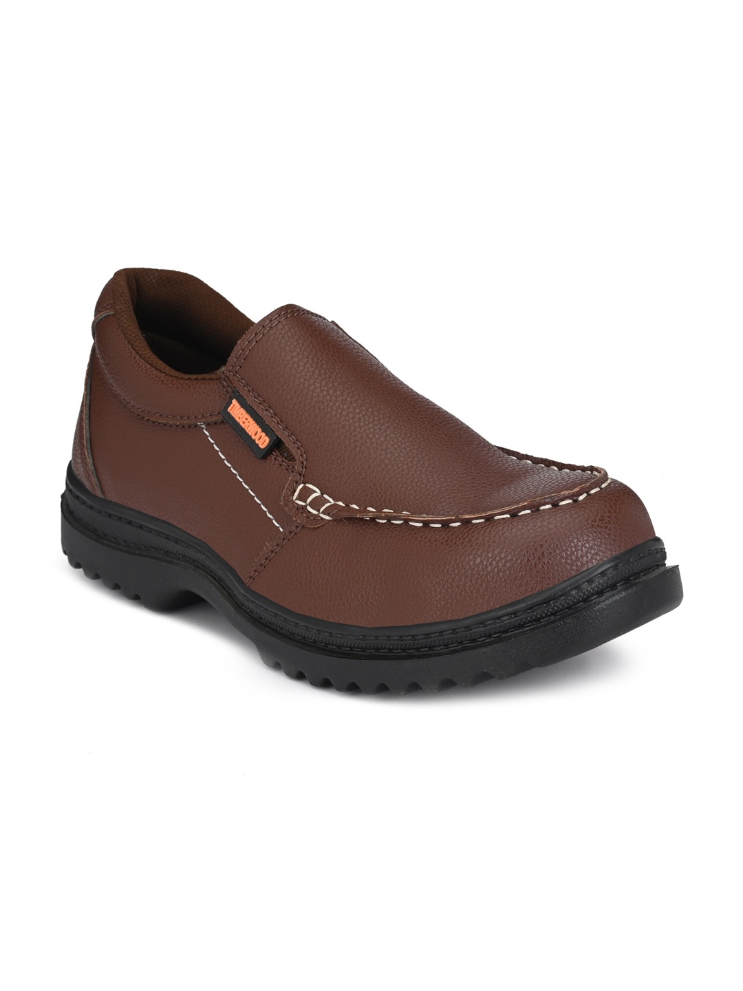 

TimberWood Men Brown Solid Formal Slip-Ons