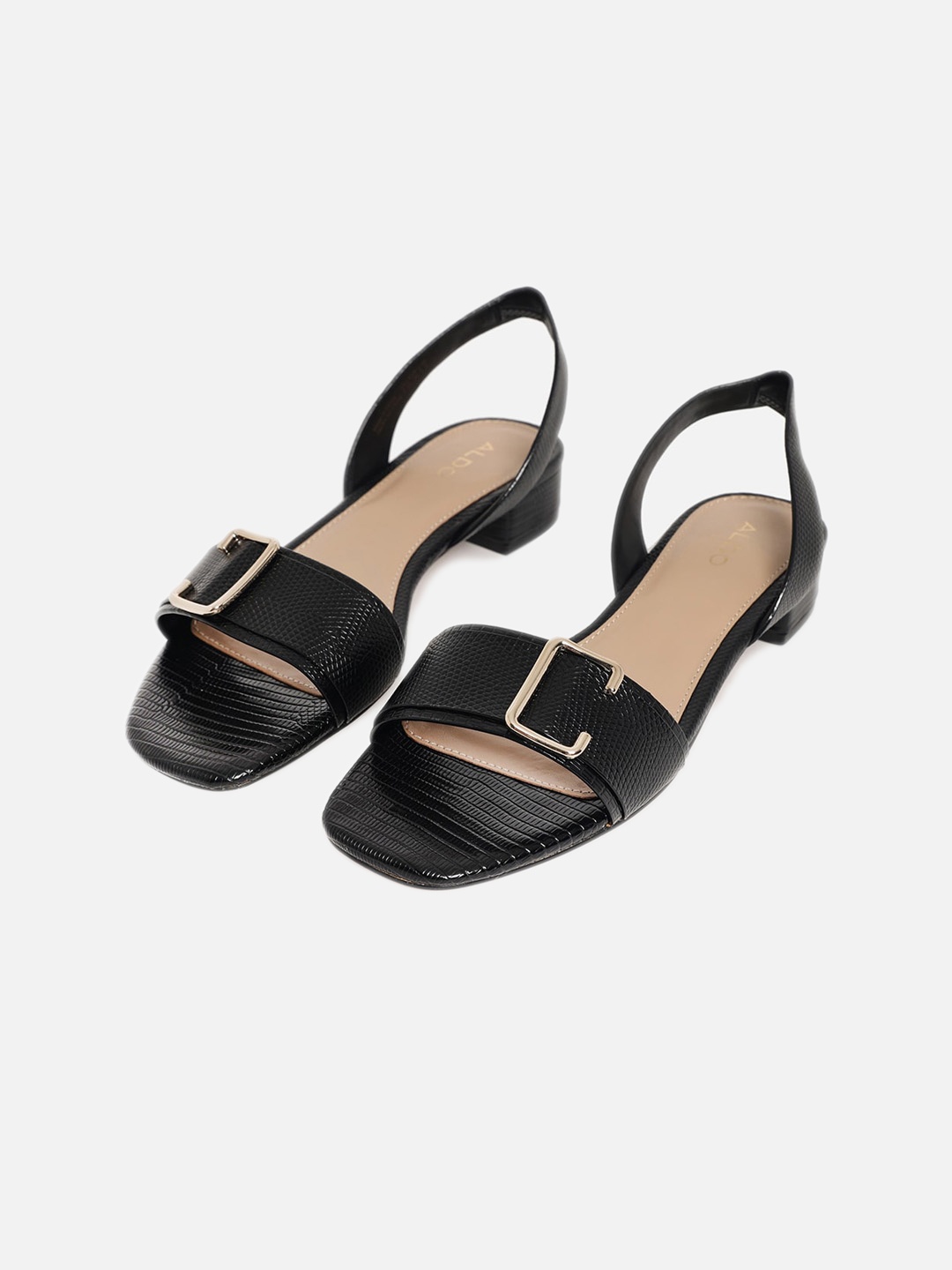 

ALDO Black Block Mules