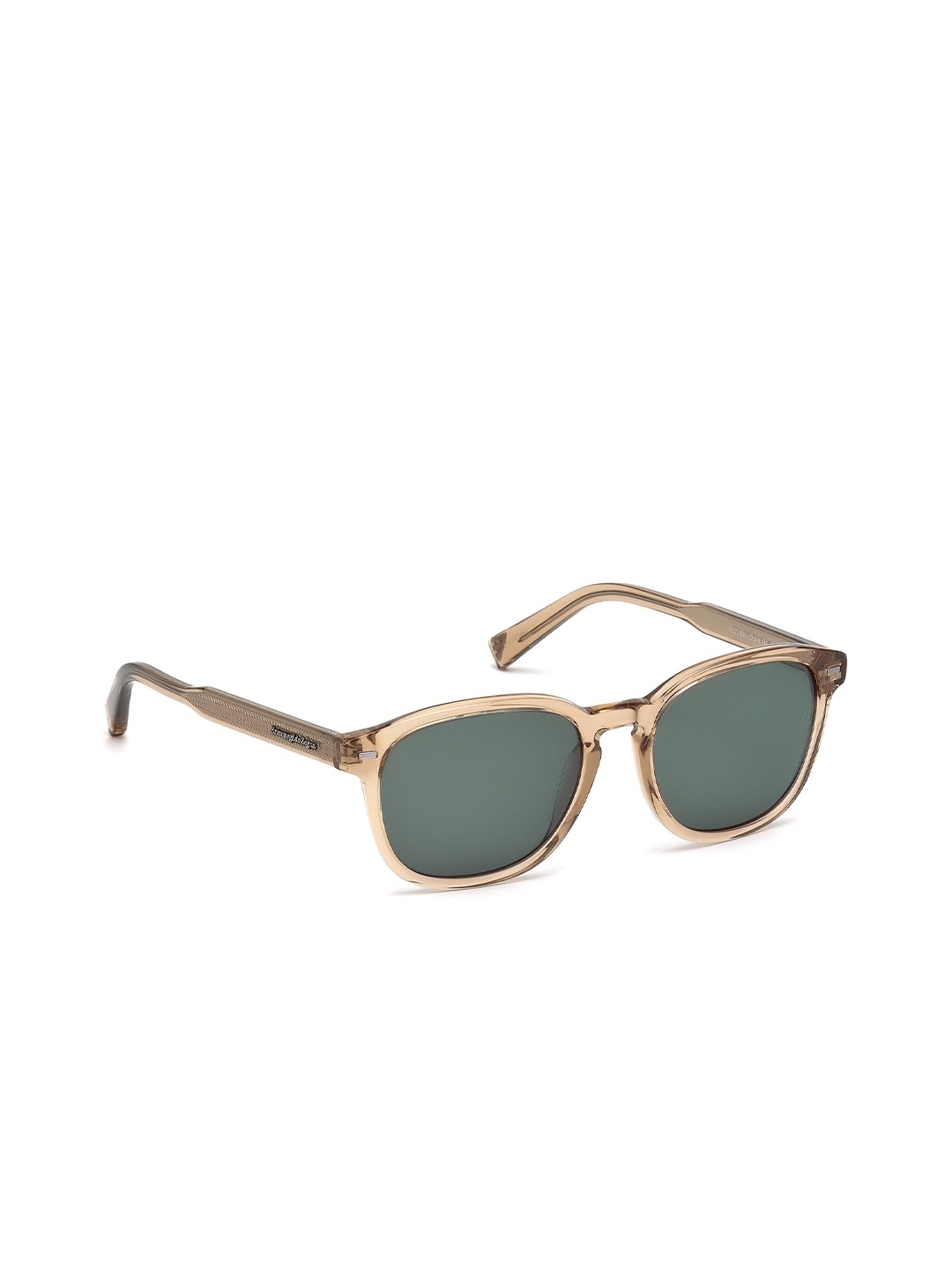 

Ermenegildo Zegna Men Green Square Sunglasses