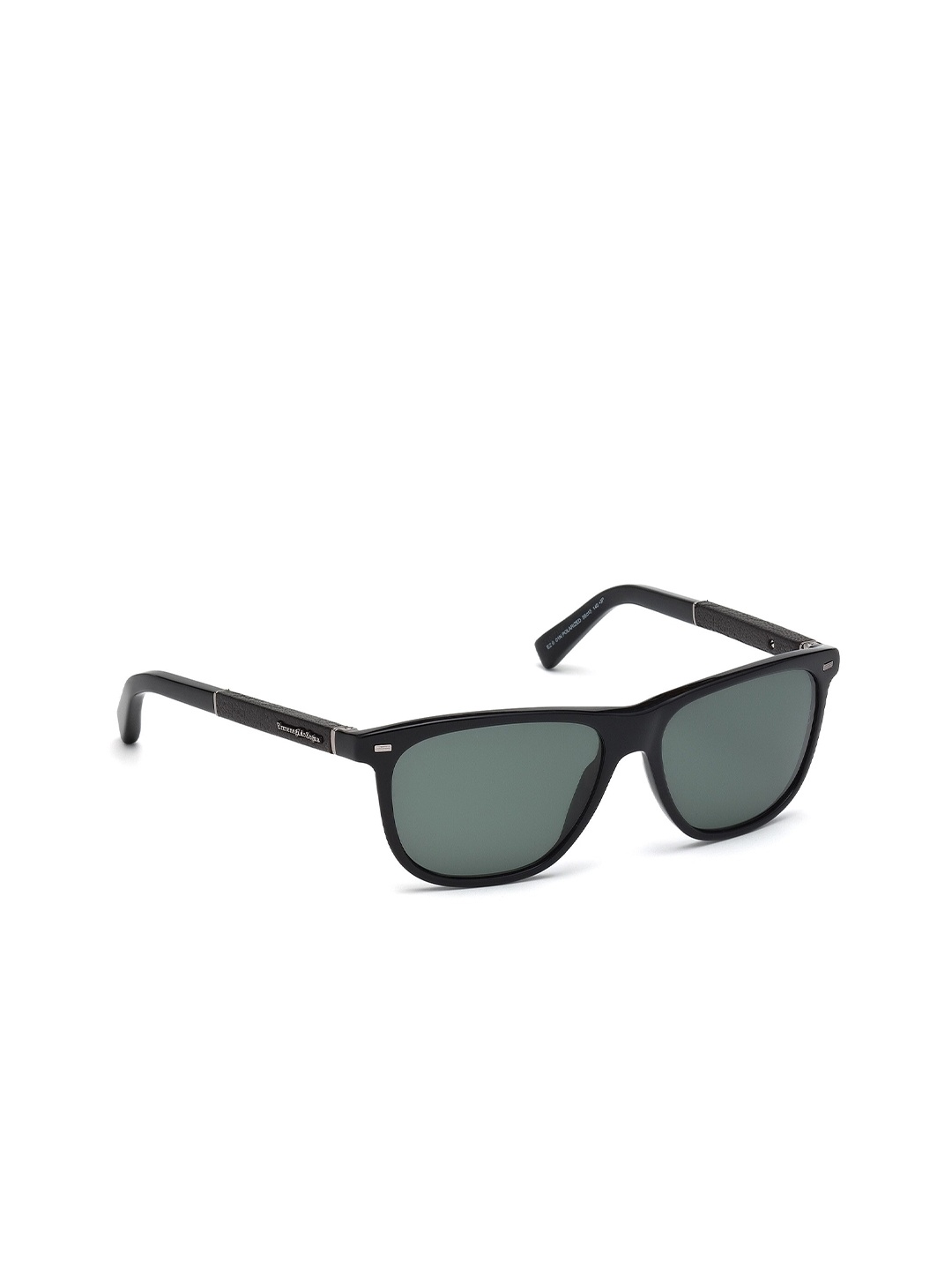 

Ermenegildo Zegna Men Green Lens Square Sunglasses with UV Protected Lens