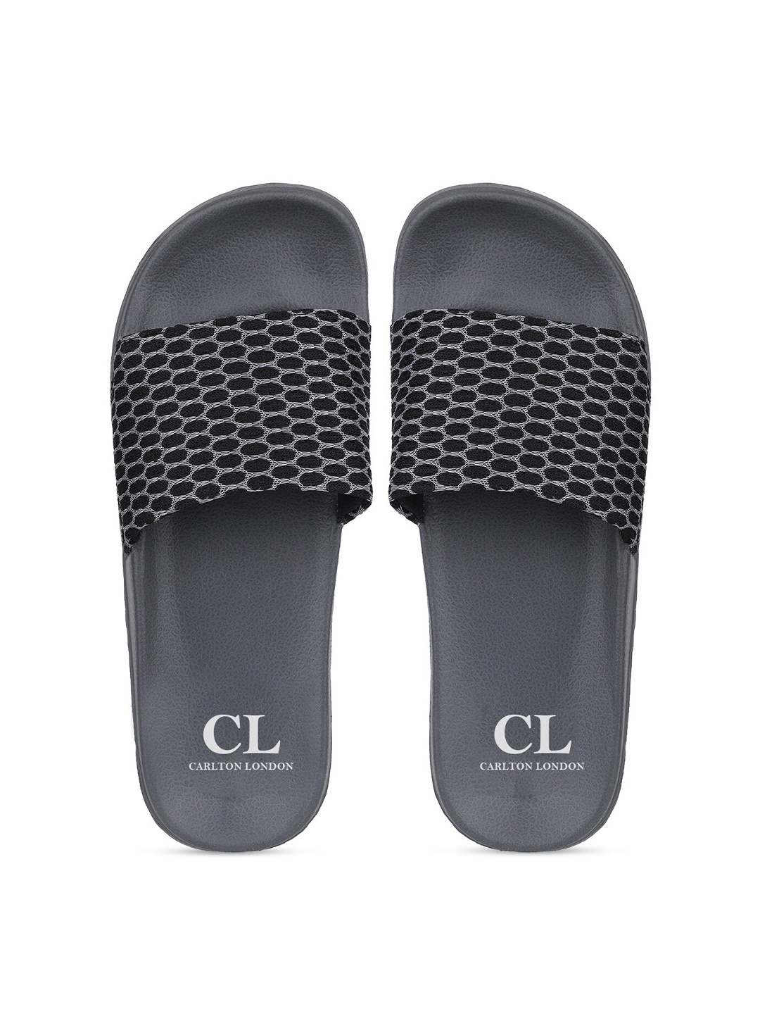 

Carlton London Men Black Sliders