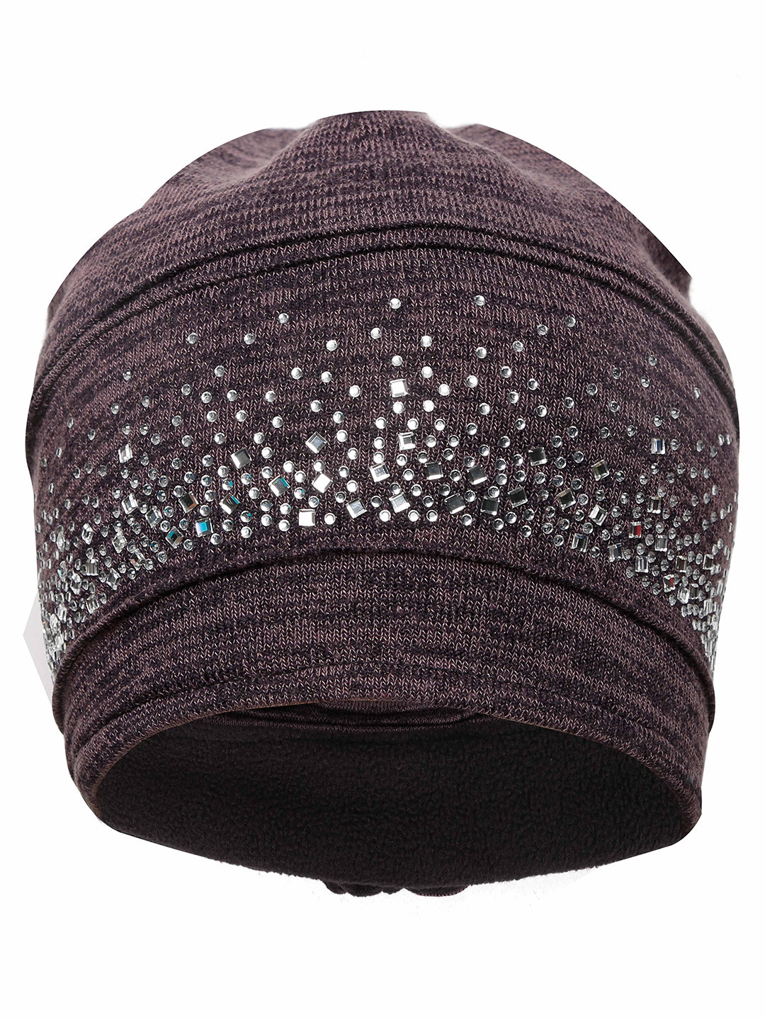 

FabSeasons Women Grey & White Embellished Beanie