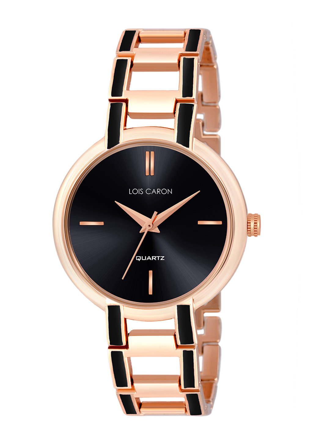 

LOIS CARON Women Black Dial & Multicoloured Stainless Steel Bracelet Style Straps Analogue Watch MLC-4684
