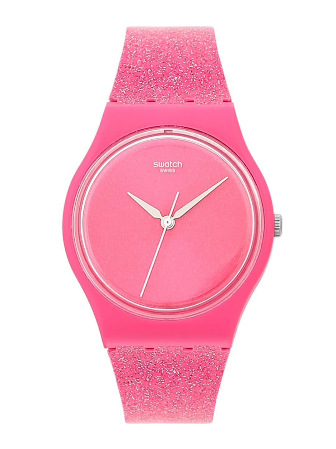 

Swatch Holiday Collection Women Pink Dial & Pink Straps Analogue Watch