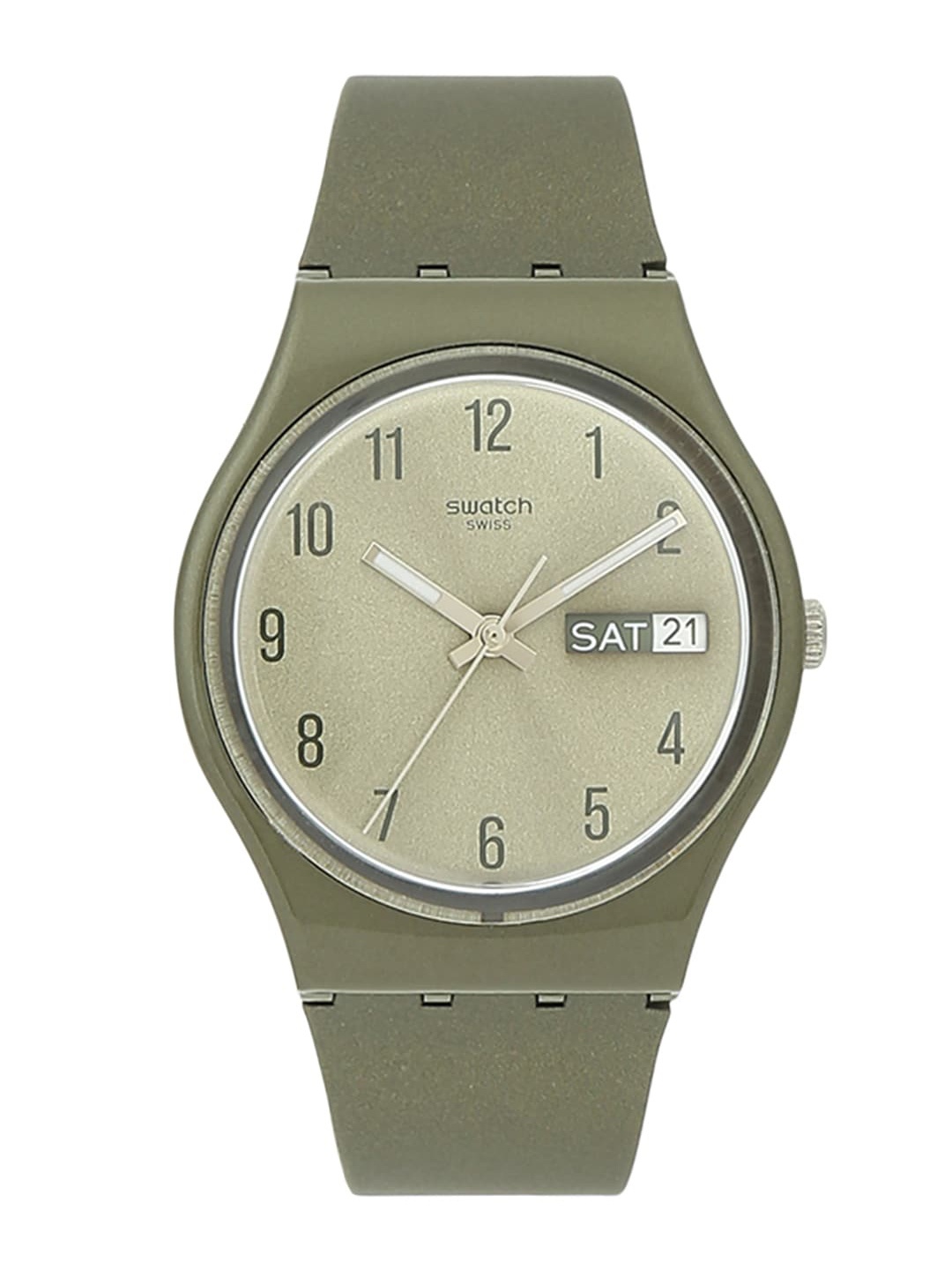 

Swatch Unisex Green Dial & Green Straps Analogue Watch GG712