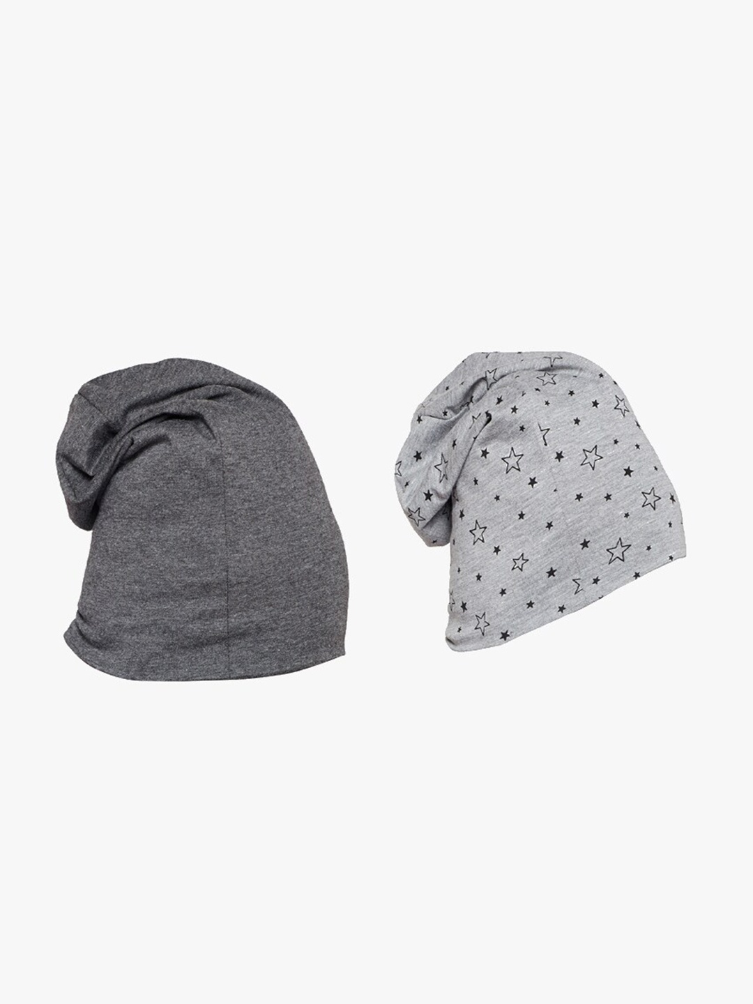 

MACK JONNEY Unisex Pack of 2 Grey Beanie