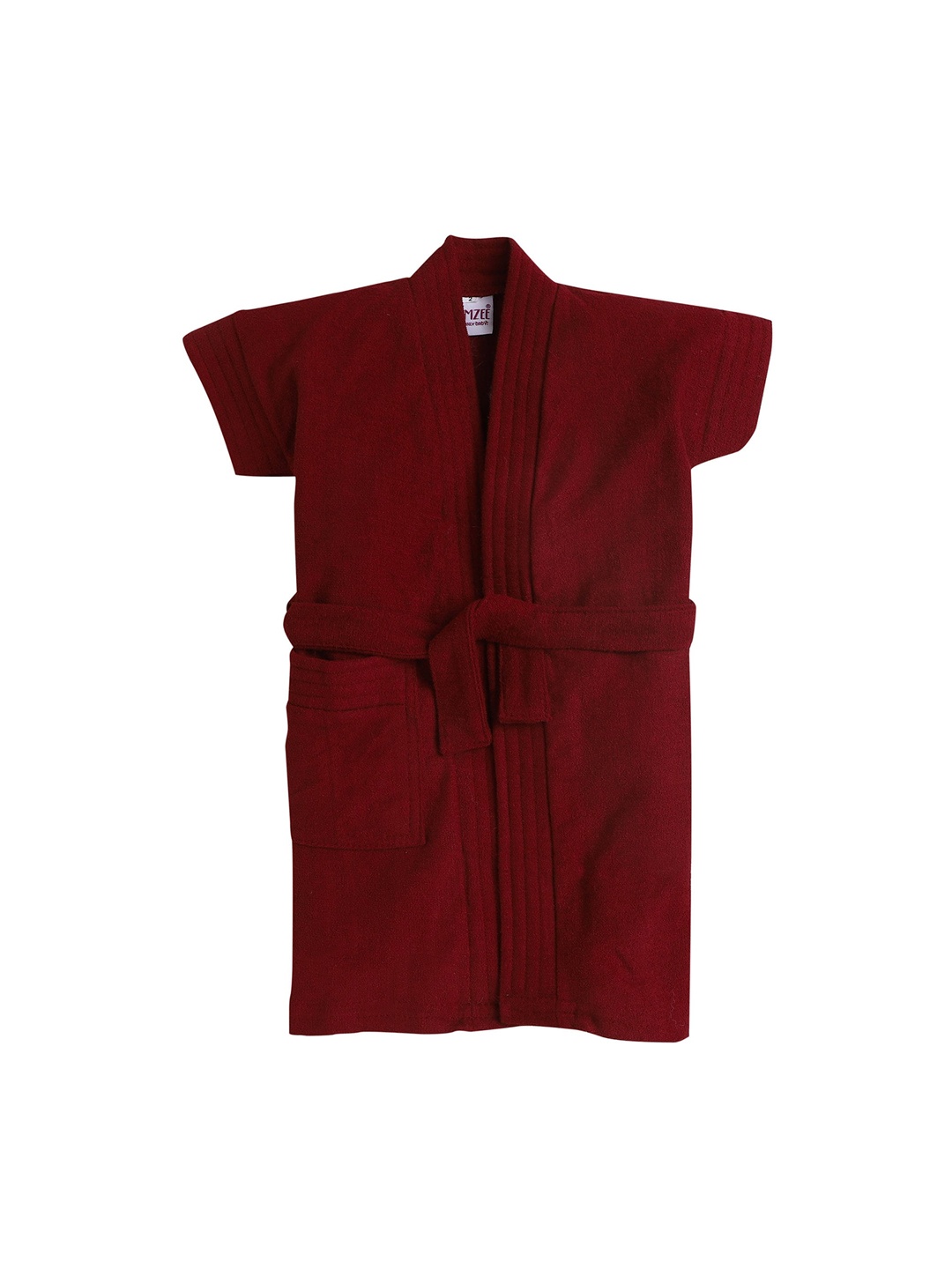 

BUMZEE Boys Maroon Solid Skin Friendly Bath Robe