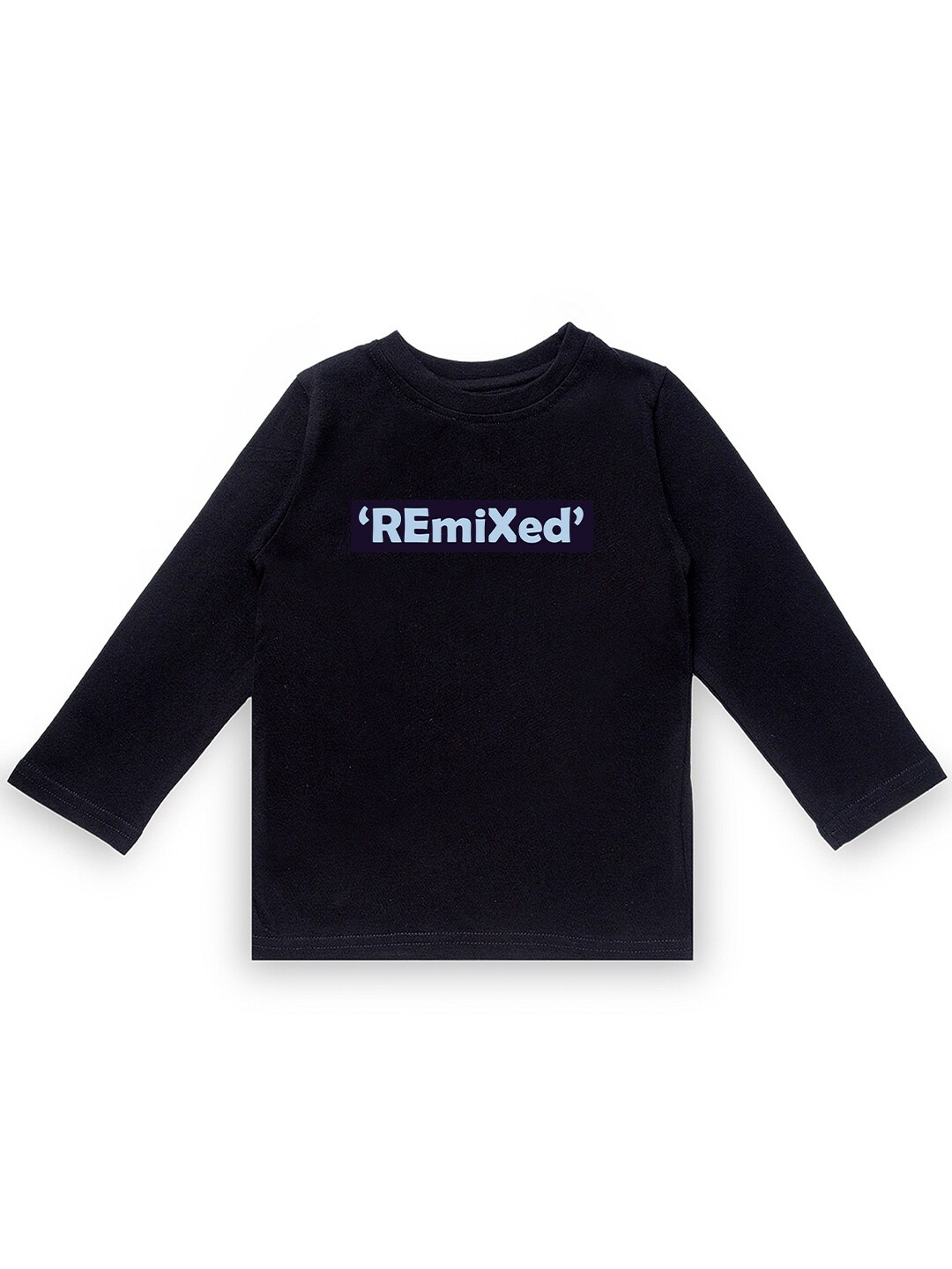 

KAVEE Boys Black Typography T-shirt