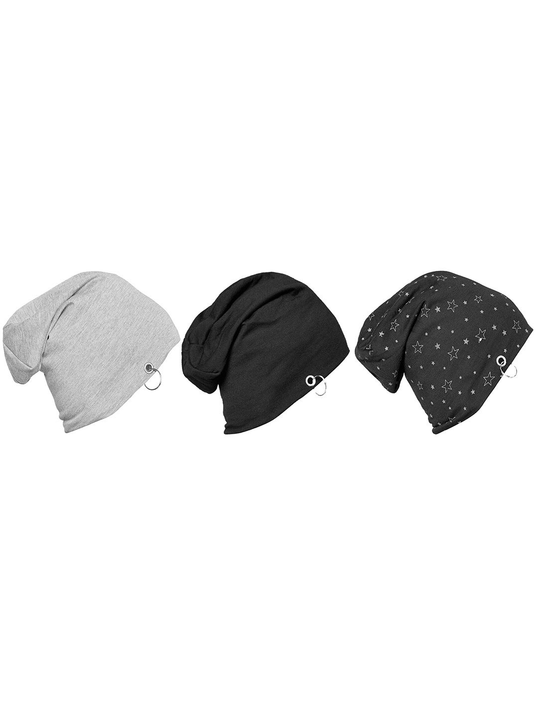 

VIMAL JONNEY Unisex Pack of 3 Beanie, Black