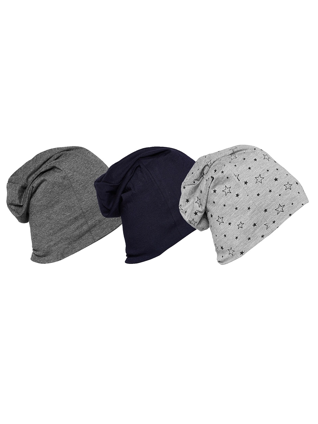 

MACK JONNEY Unisex Pack Of 3 Beanie, Navy blue