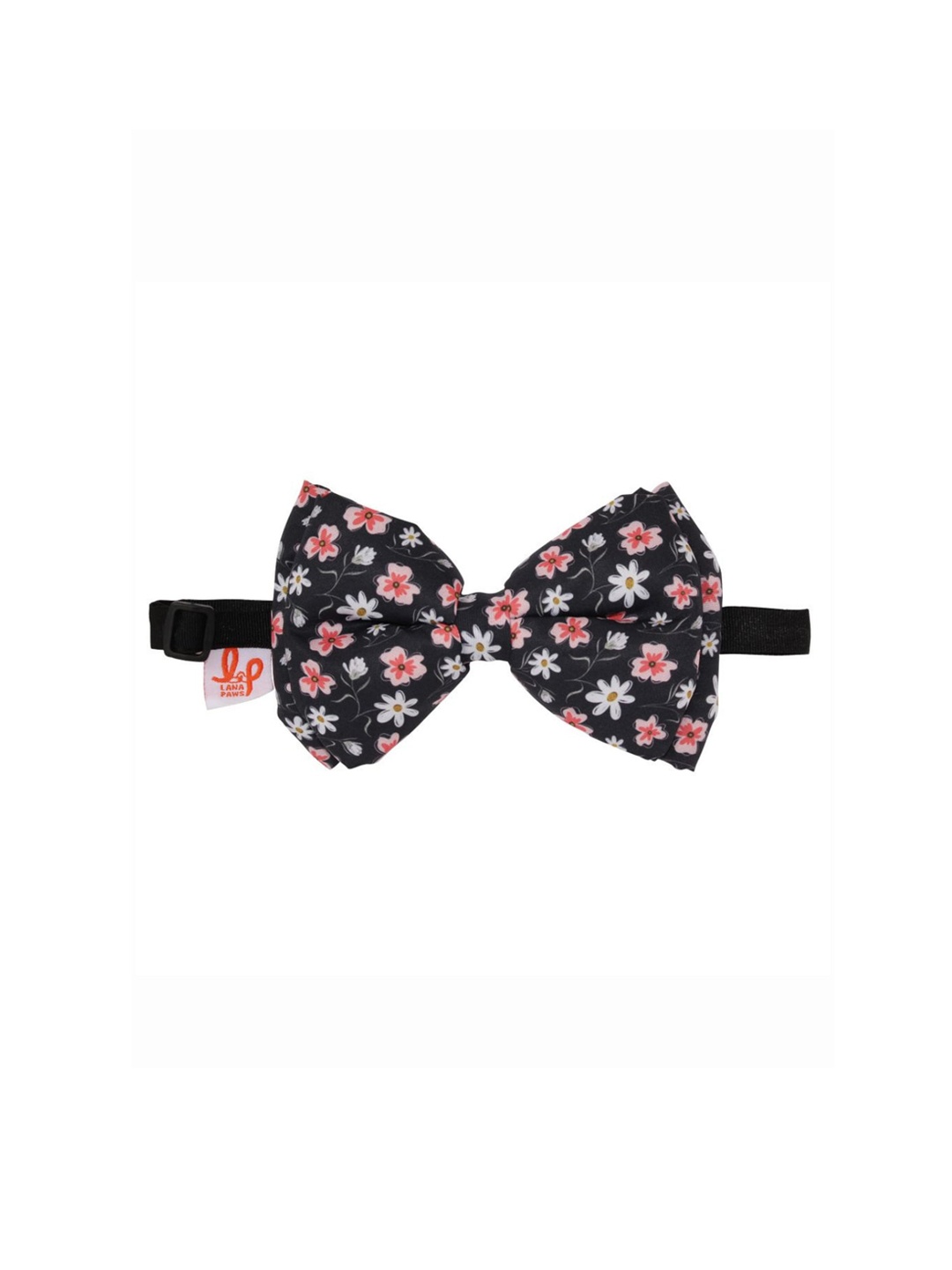 

LANA PAWS Black & Pink Wildflower Printed Dog Bow Tie