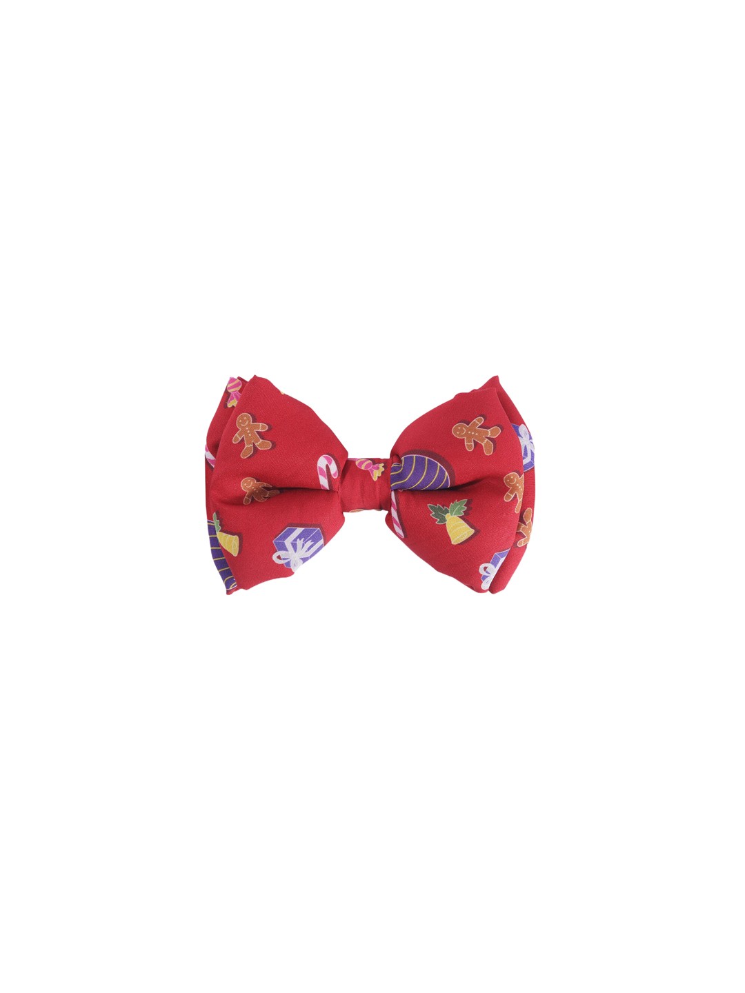 

LANA PAWS Maroon Christmas Printed Dog Bow Tie