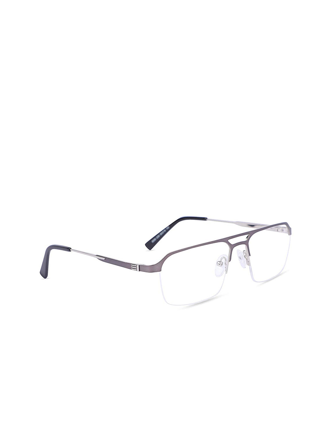 

MARC LOUIS Men Black Half Rim Rectangle Frames
