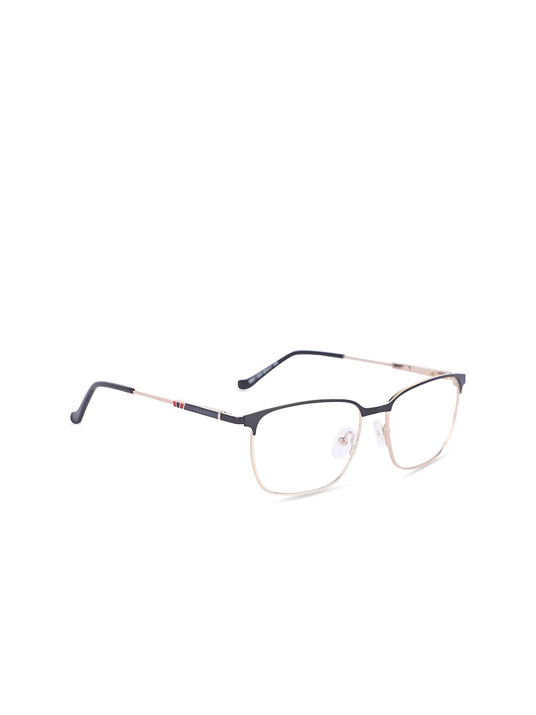 

MARC LOUIS Unisex Black Half Rim Square Frames ML8007-C3 FR