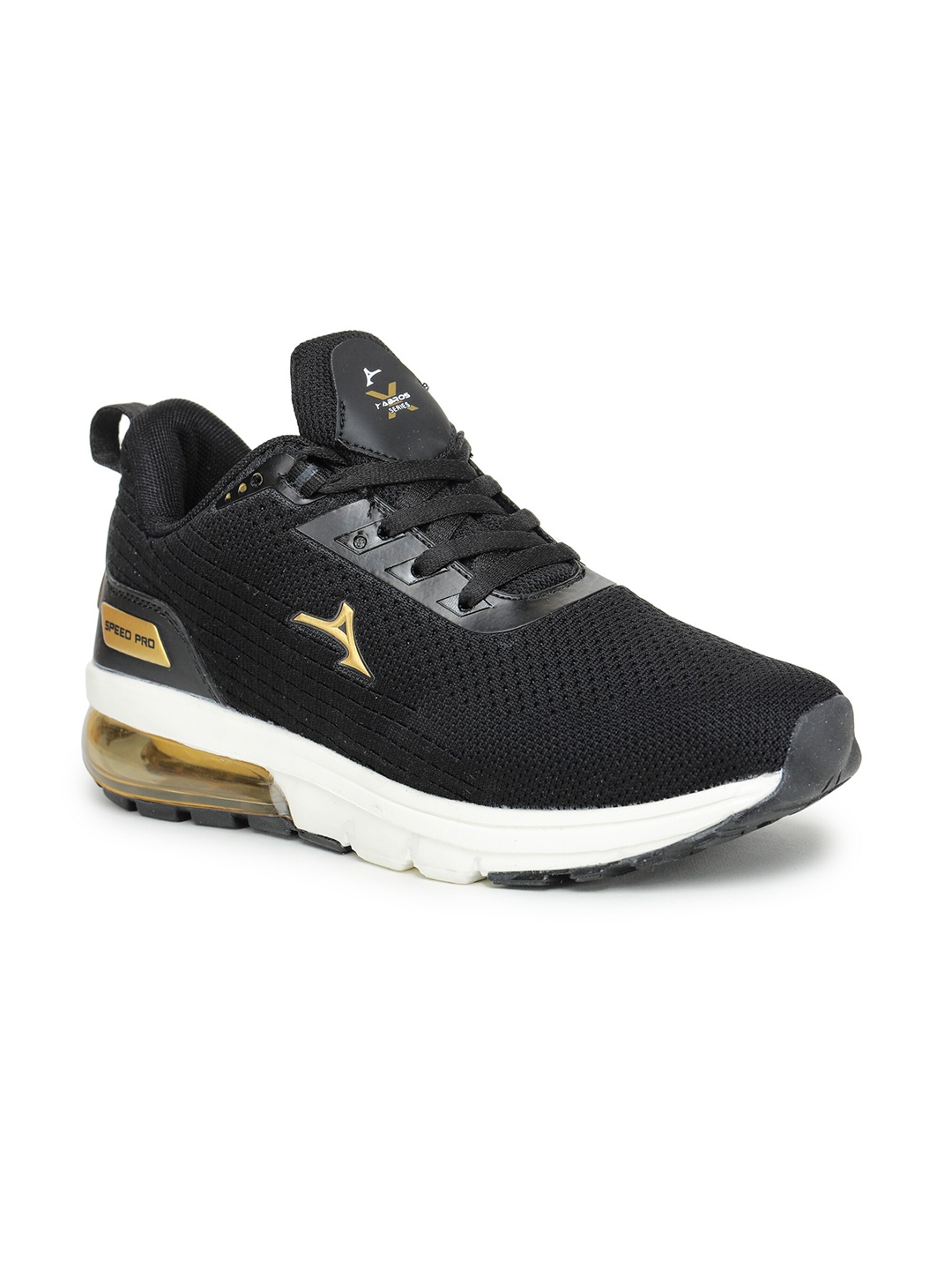 

ABROS Men Race Running Sports Shoes, Black