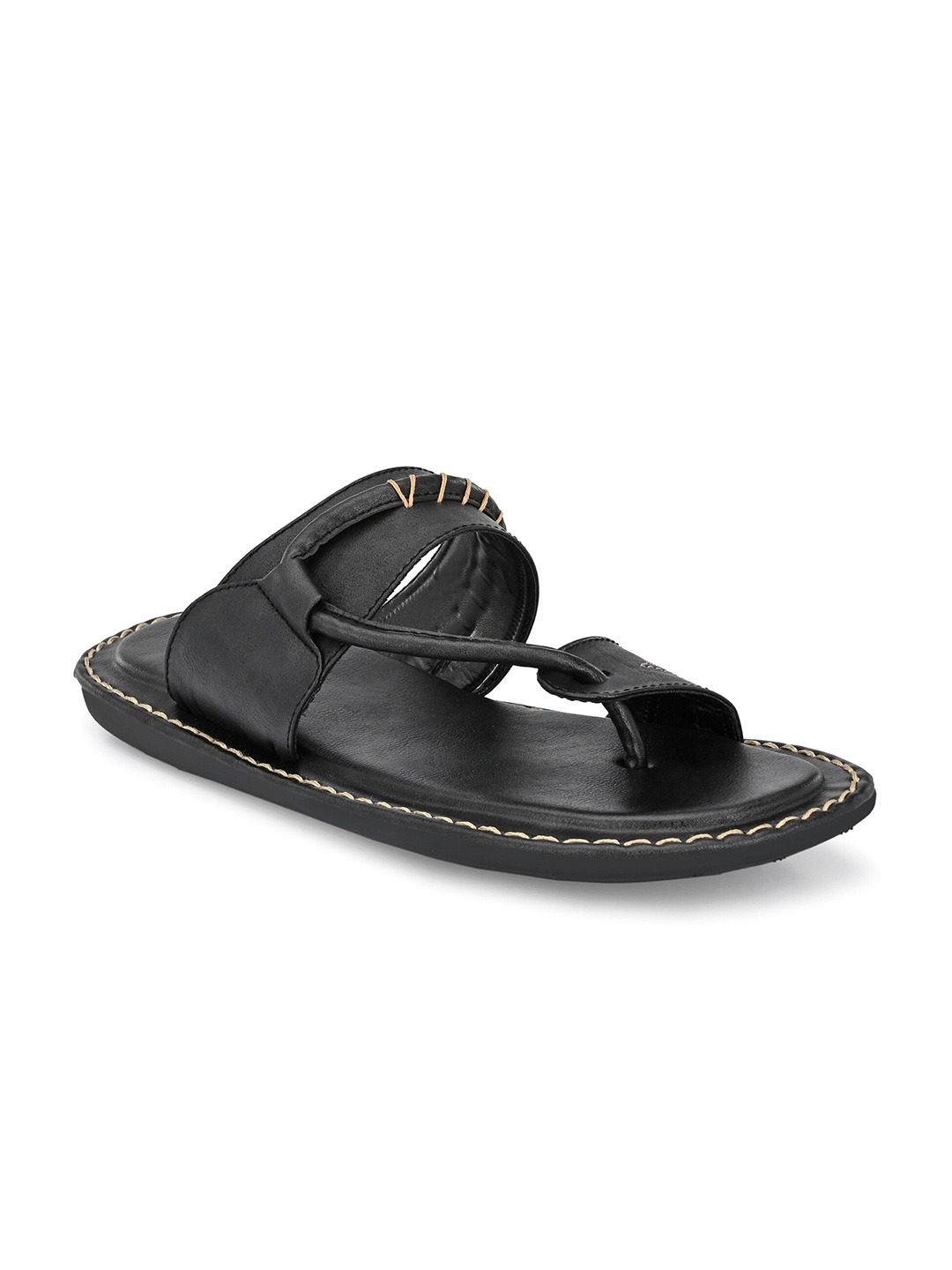 

BUCIK Men Black Solid Slip-On Casual Slippers