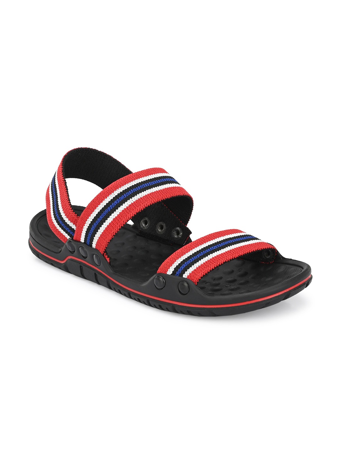 

BUCIK Men Red & Blue Comfort Sandals