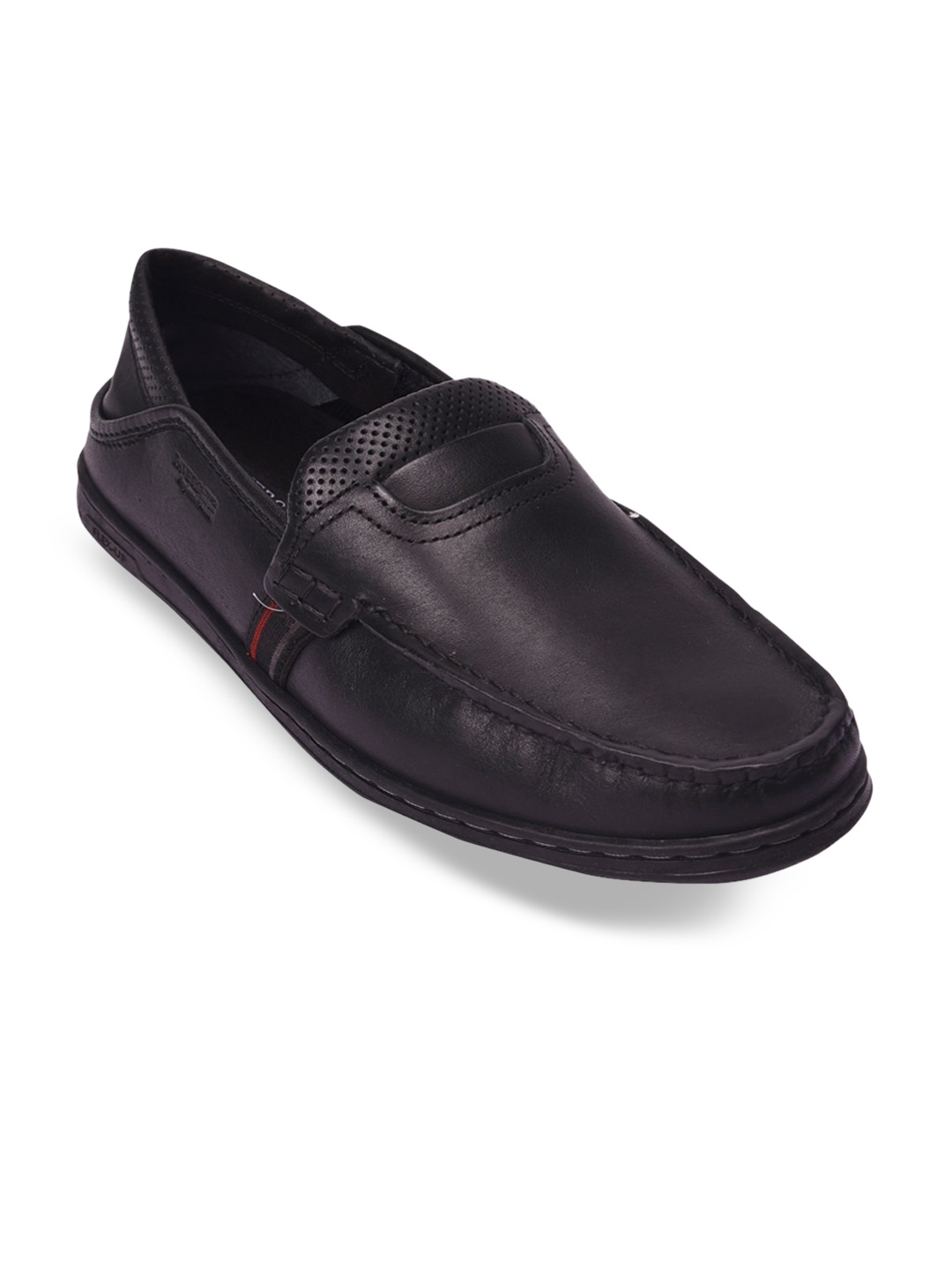 

Pavers England Men Black Leather Loafers