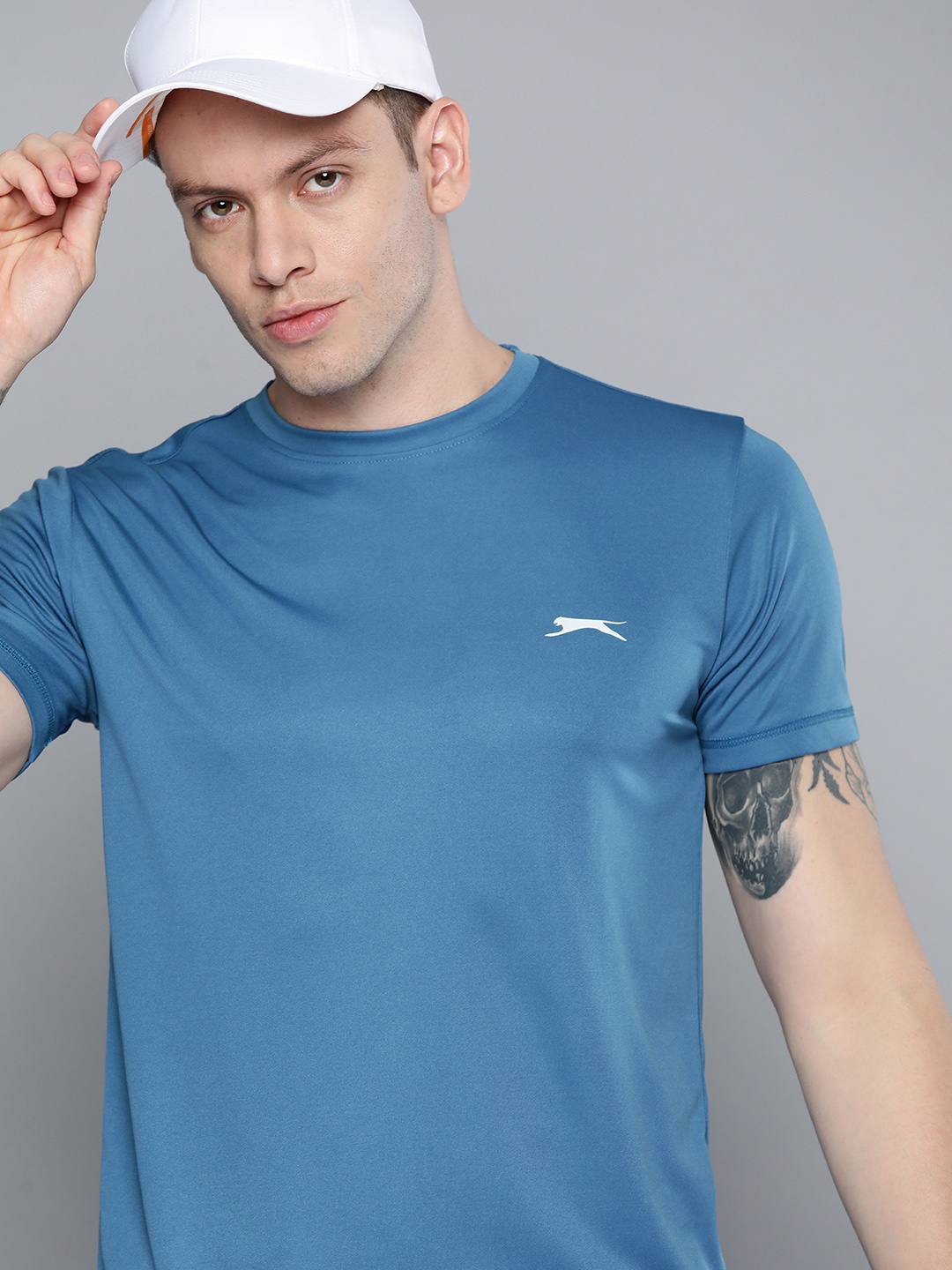 

Slazenger Men Blue Running Ultra-Dry T-shirt