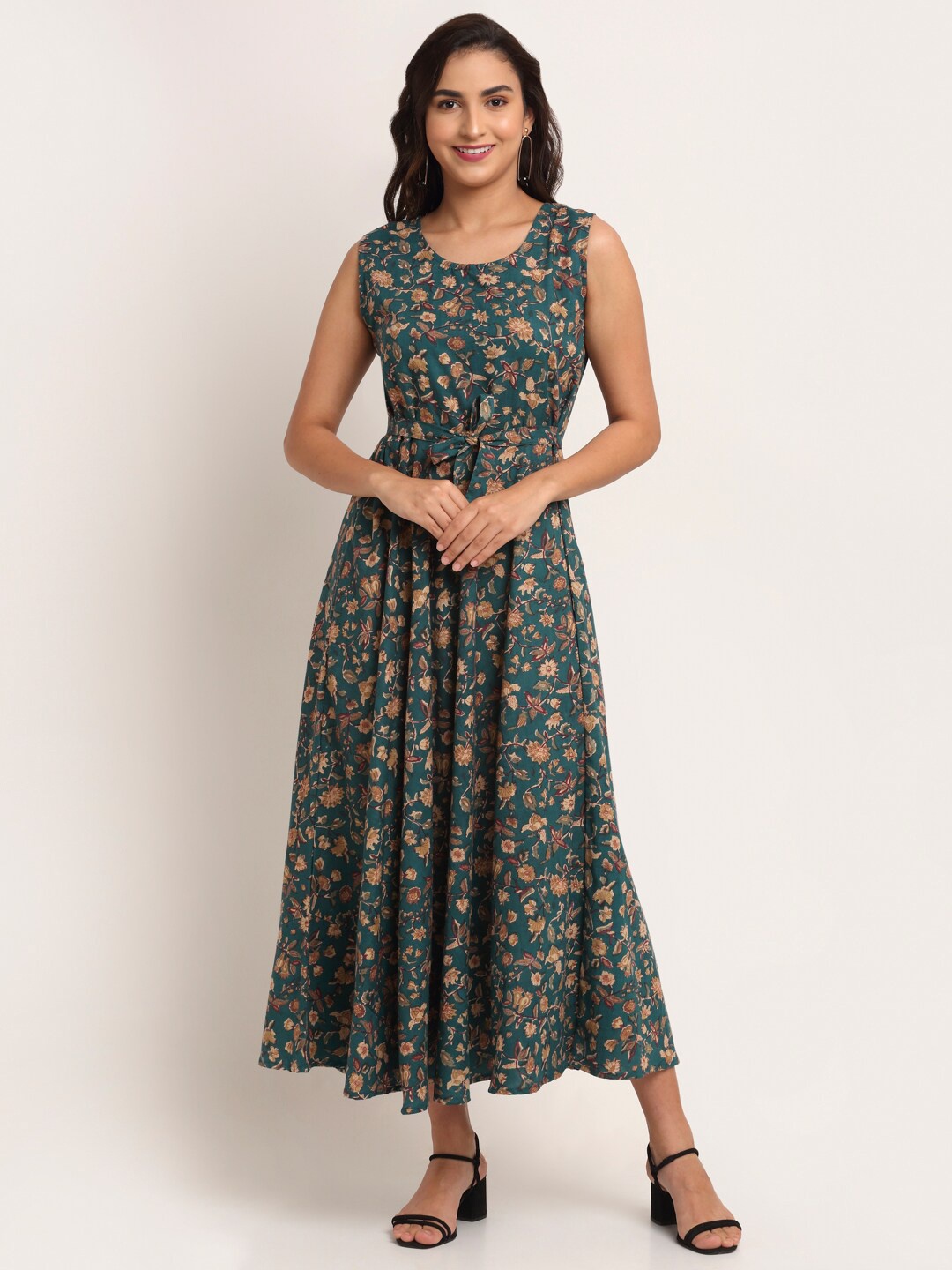 

Aawari Green Floral Maxi Dress